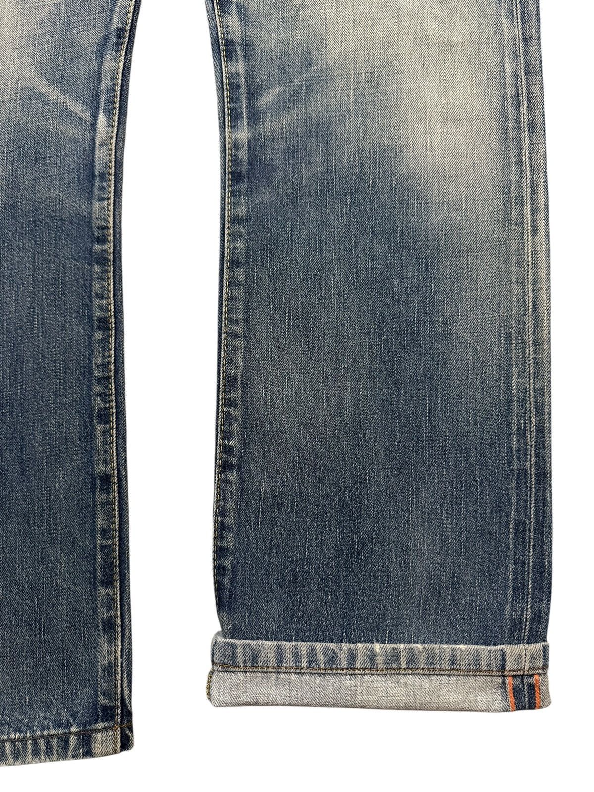 Edwin Vintage 90s Japan Edwin Selvedge Blue Faded Wash Straight Size US 33 - 6 Thumbnail