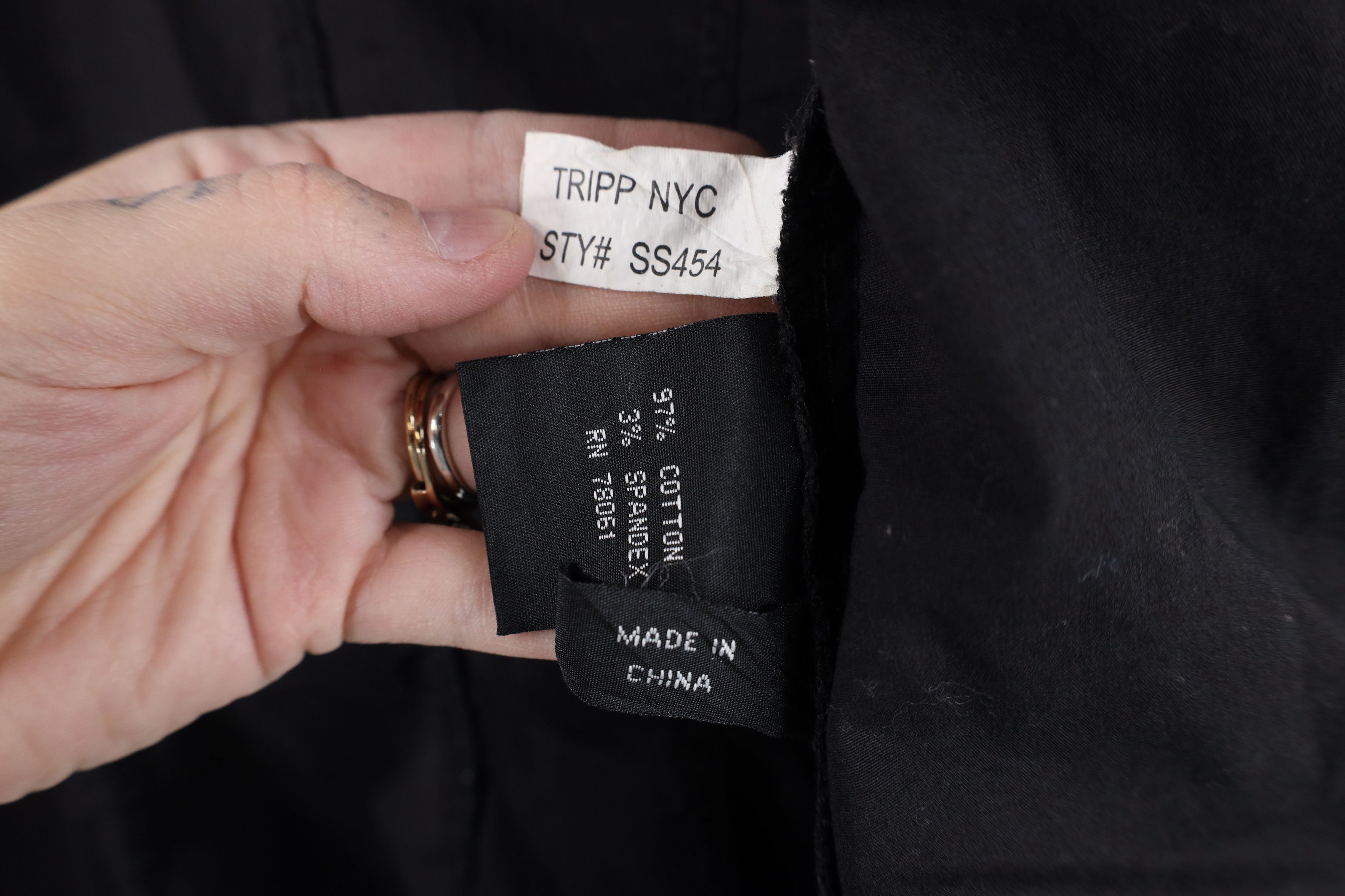 Vintage Vintage 90s Y2K Tripp NYC Goth Sleeveless Snap Button Shirt Size L / US 10 / IT 46 - 12 Thumbnail