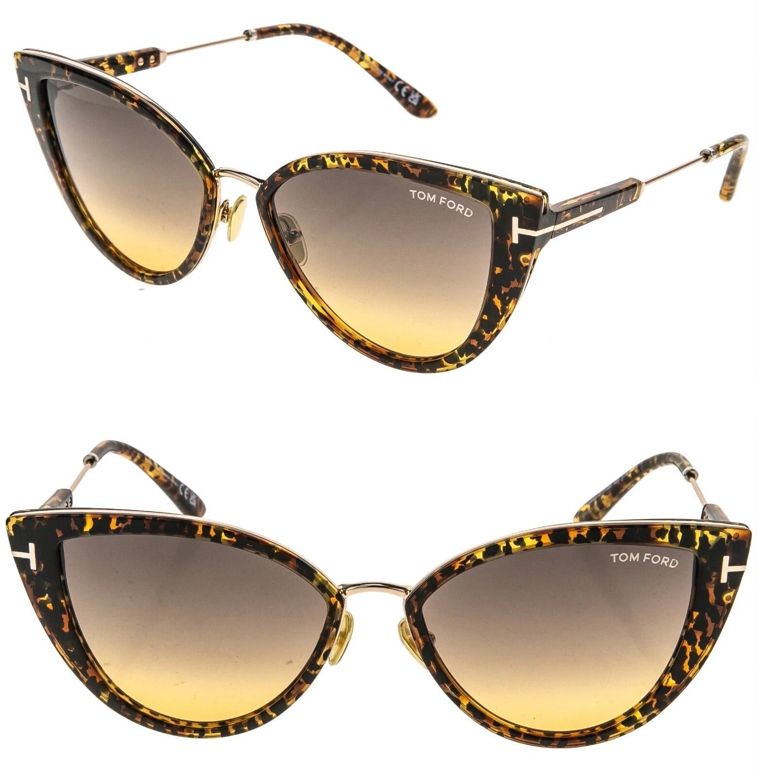 Tom Ford TOM FORD ANJELICA 02 TF0868 52B Gold Brown Sunglasses 868 Size ONE SIZE - 1 Thumbnail