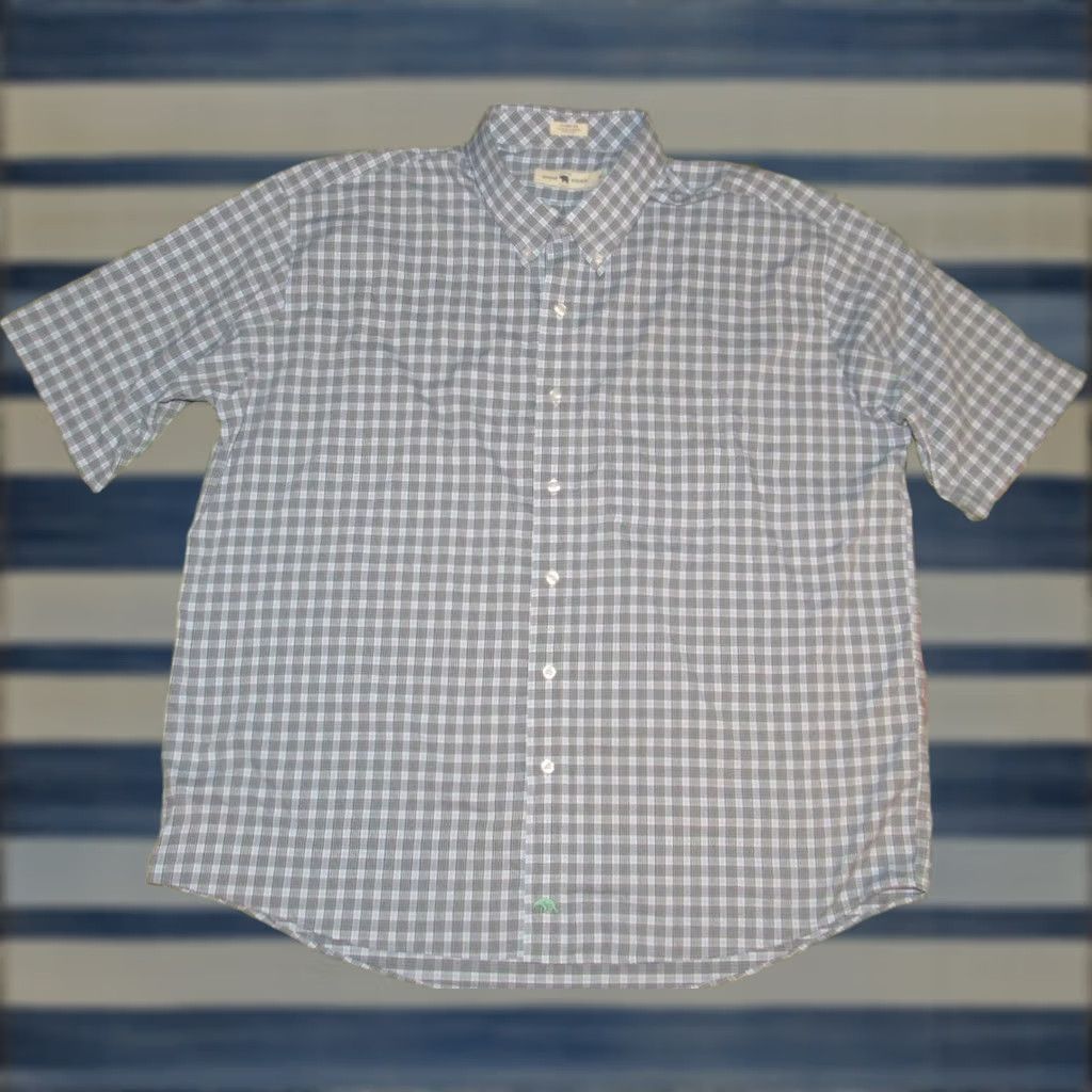 Vintage ONWARD RESERVE Performance Blue Plaid Short Sleeve Button Down Shirt XXL Men Size US XXL / EU 58 / 5 - 1 Thumbnail
