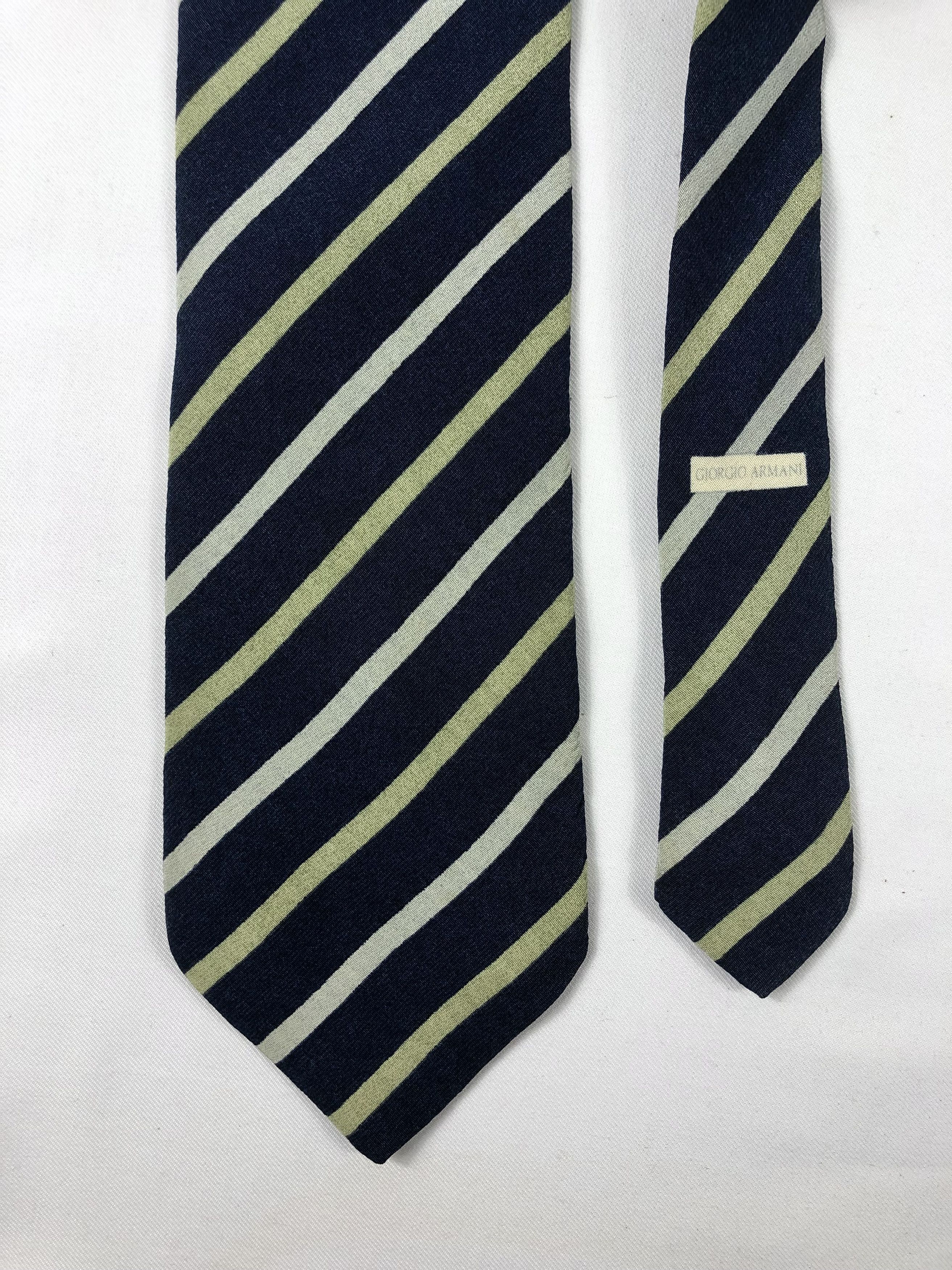 Giorgio Armani Rare Giorgio Armani Cravatte Stripes Silk Tie Made in Italy Size ONE SIZE - 3 Thumbnail