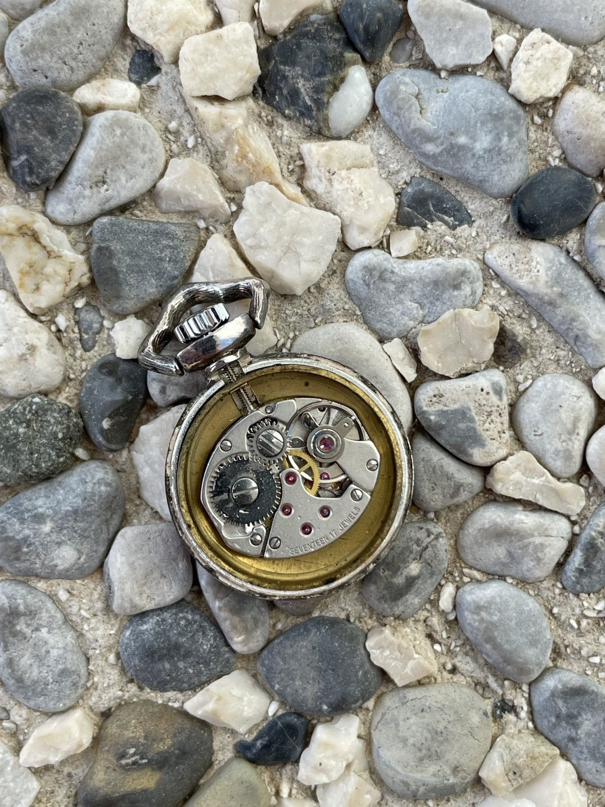 Apex × Vintage Vintage Silver 925 Apex 17 Rubis Mini Pocket Watch Size ONE SIZE - 6 Thumbnail