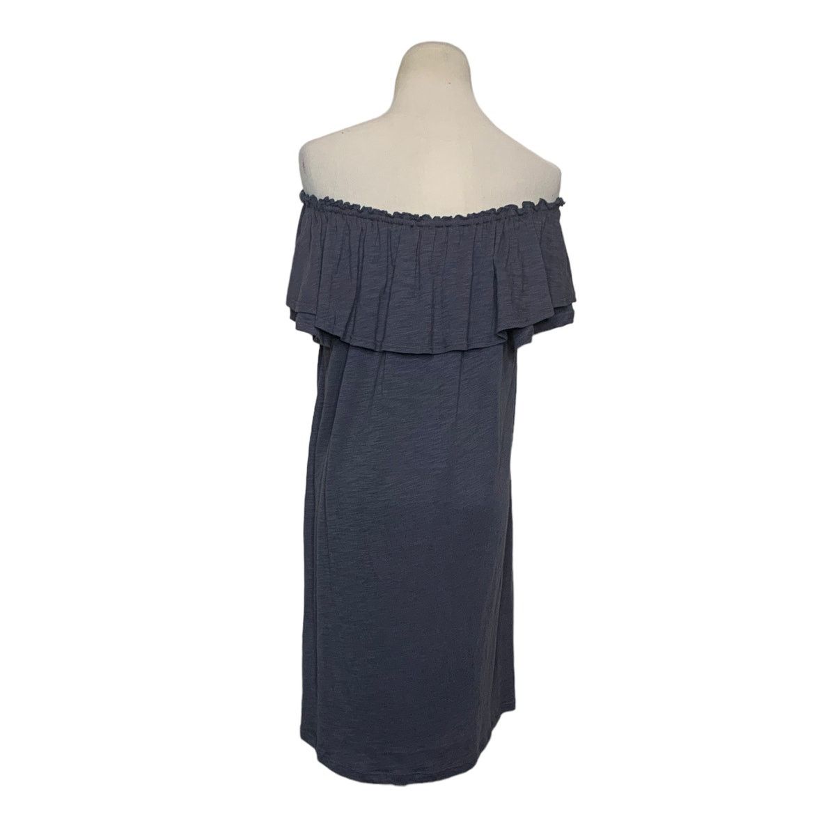Drew Drew Smokey Gray Off Shoulder Mini Shift Dress Size M Size M / US 6-8 / IT 42-44 - 2 Thumbnail