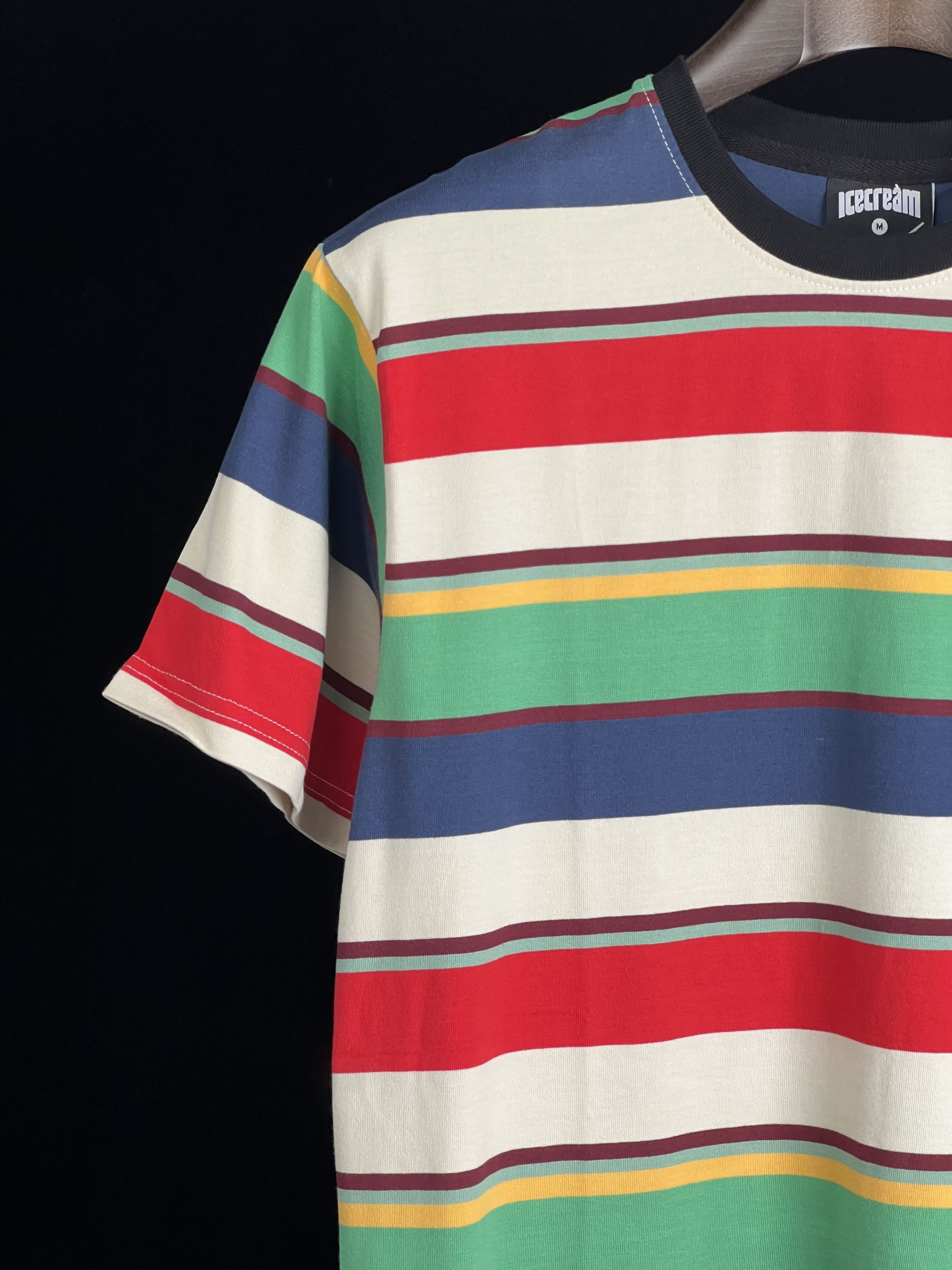 Icecream Brand New* Striped Tee Multi-Color with Logo Pin Size US M / EU 48-50 / 2 - 5 Thumbnail
