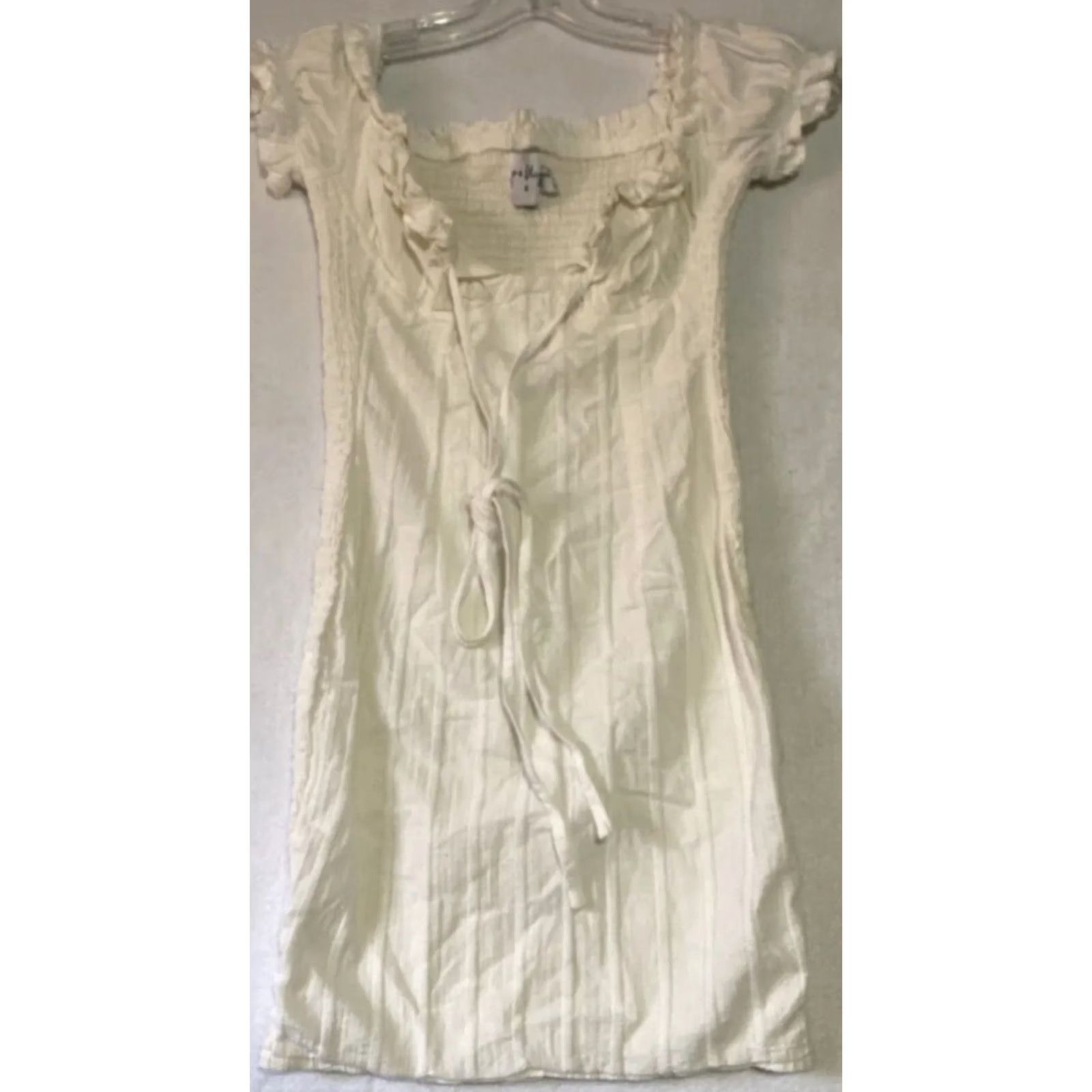 Vintage Polly Peasant Top Tank Womens Regular 2 White Long Sleeve Round Neck Casual Polyester Peasant All Seasons Mens/Womens Size XS / US 0-2 / IT 36-38 - 5 Thumbnail