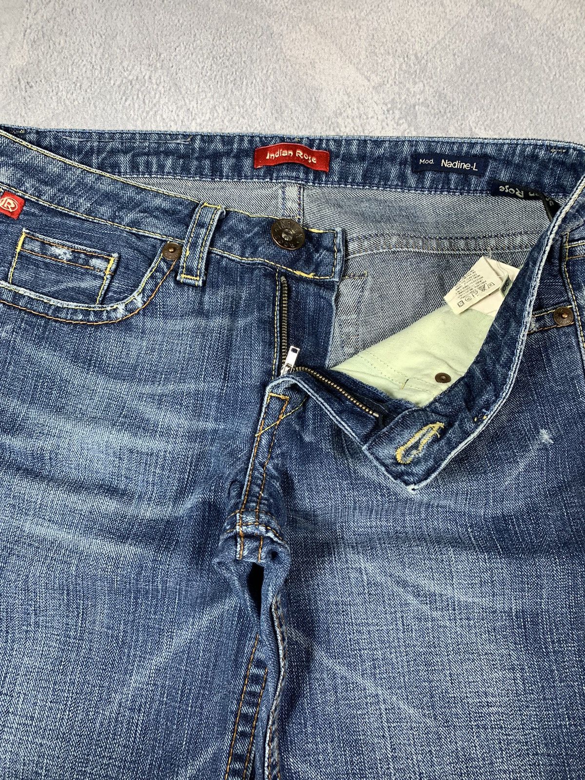 Vintage Vintage Y2K Japanese low rise bootcut faded denim jeans 30 Size 30" / US 8 / IT 44 - 6 Thumbnail