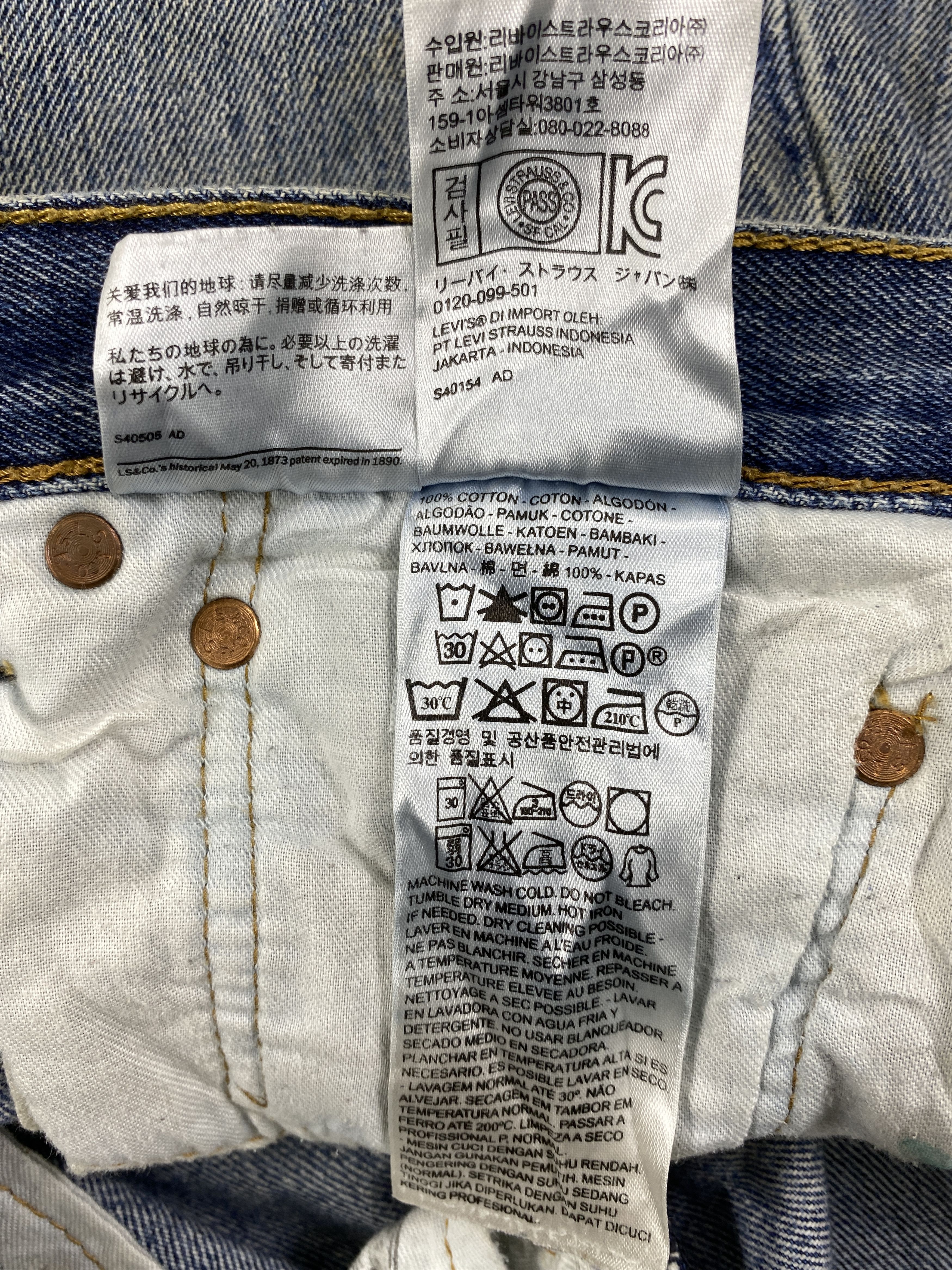 Levi's Dirty Blue Vintage Levi's 501 Jeans 37x34.5 Denim -JN1570 Size US 37 - 9 Thumbnail