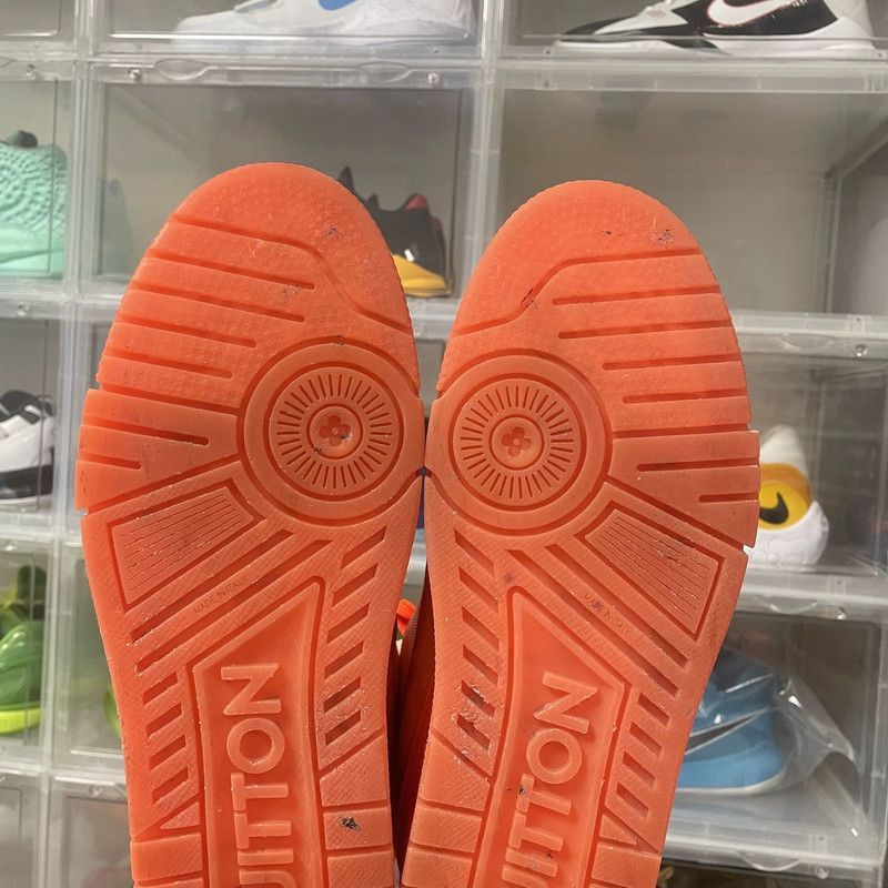 Louis Vuitton Virgil Abloh x LOUIS VUITTON Orange Sneakers - Size US 8.5 / EU 41-42 - 8 Thumbnail