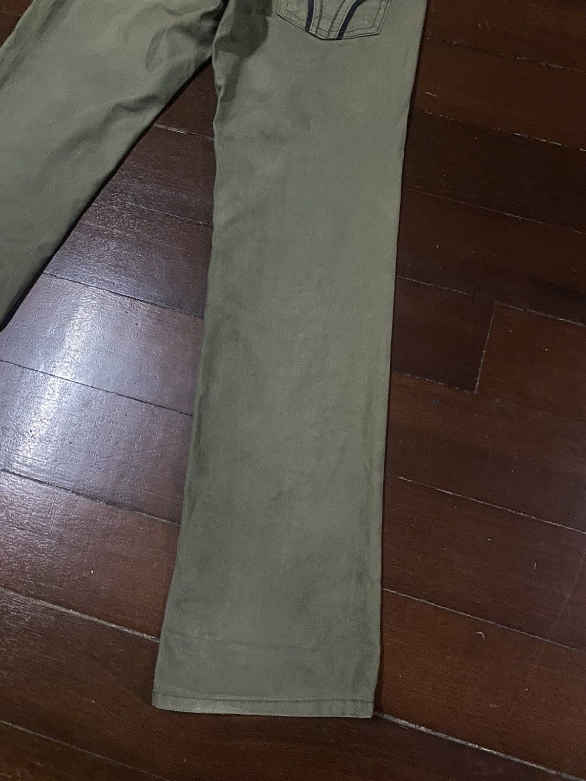 If Six Was Nine × Japanese Brand FIRE LOLITA JEANS ZIPPER OLIVE Size US 35 - 13 Thumbnail