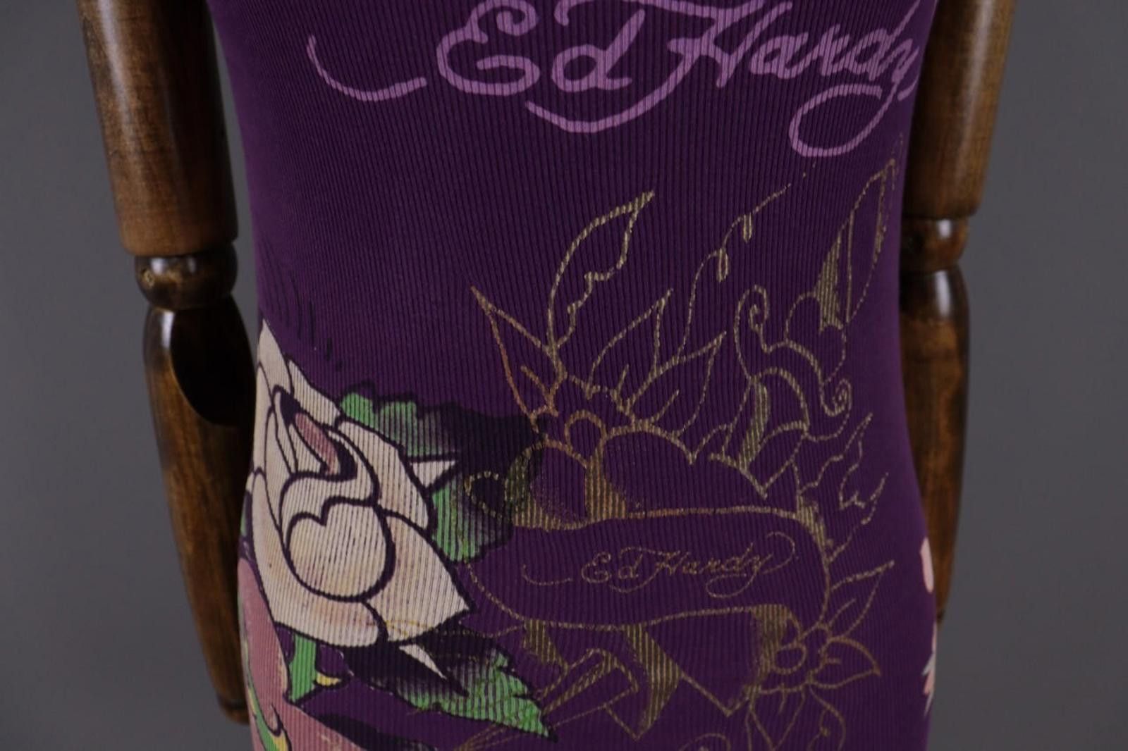 Ed Hardy Ed Hardy by Christian Audigier Purple Tunic Shirt Size M Size S / US 4 / IT 40 - 4 Thumbnail