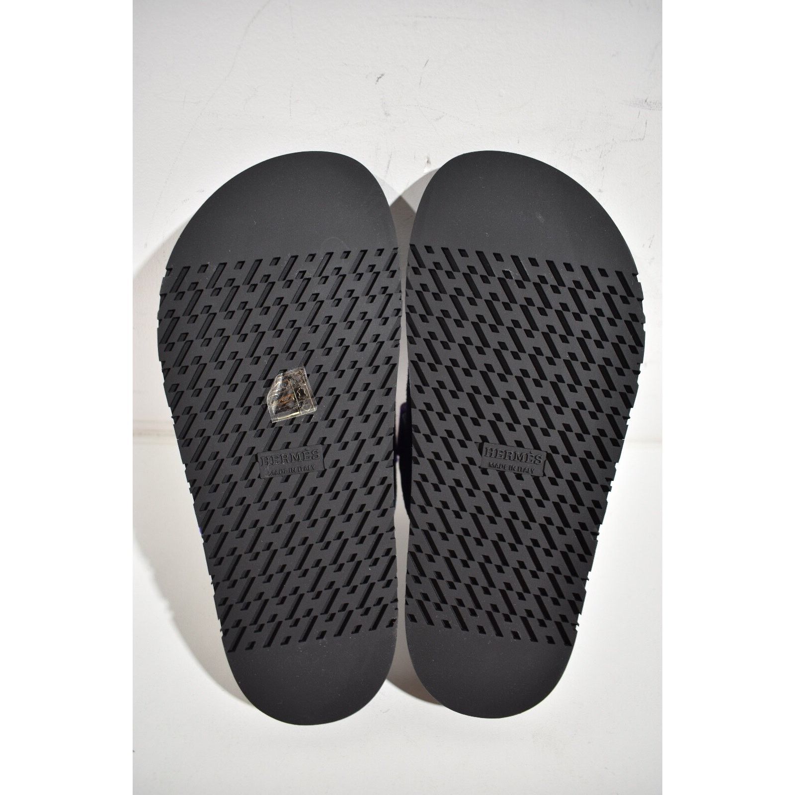Hermes Hermes Chypre Sandal Black Violet Purple Blue H Logo Strap Size US 7 / IT 37 - 12 Thumbnail