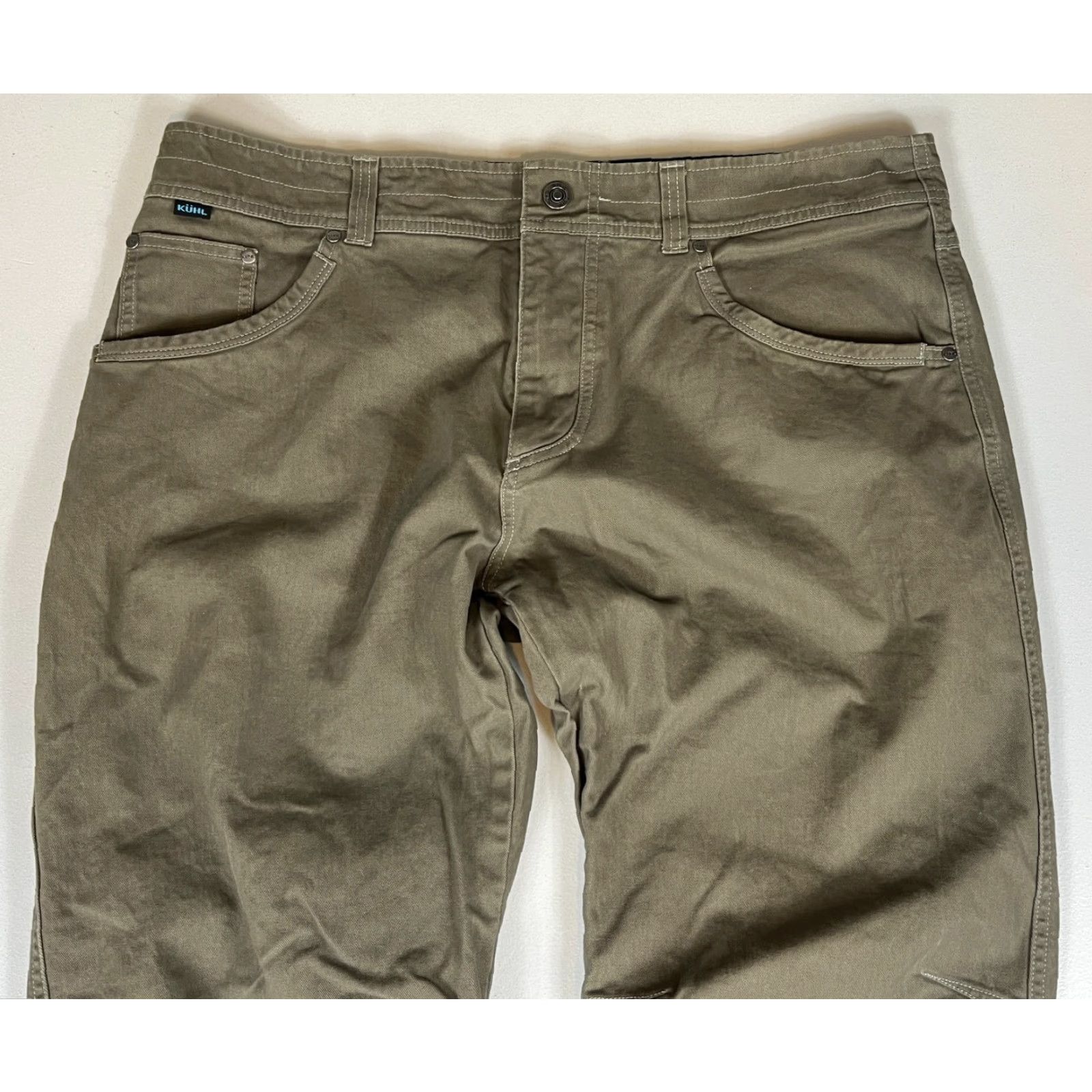 Vintage VINTAGE Kuhl Men’s Easy Rydr Pants Olive 38x32 Canvas Stretch Pockets Hiking Outdoor Size US 38 / EU 54 - 3 Thumbnail