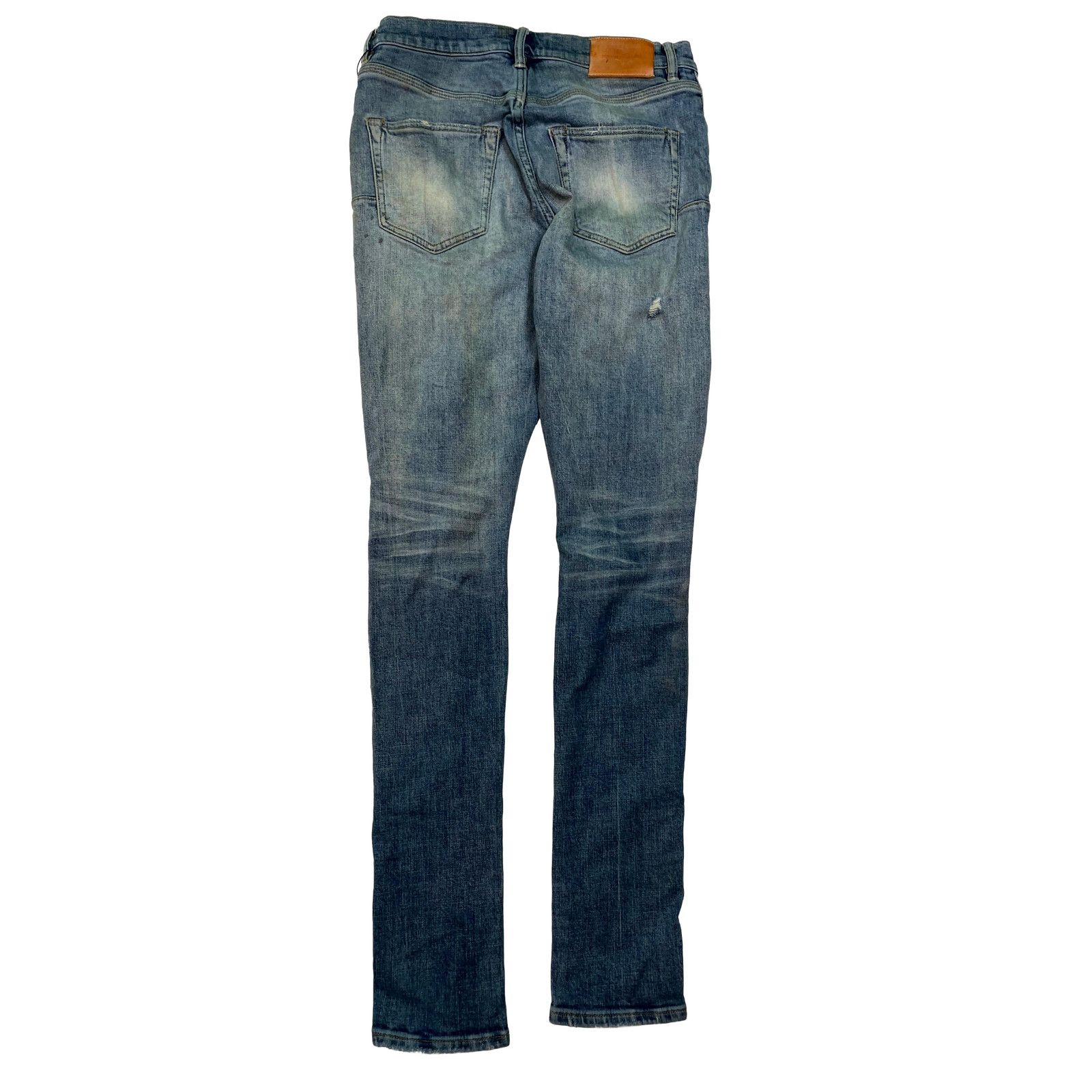 Purple Purple Brand Knee Rip Dark Wash Jeans Size US 28 / EU 44 - 2 Thumbnail