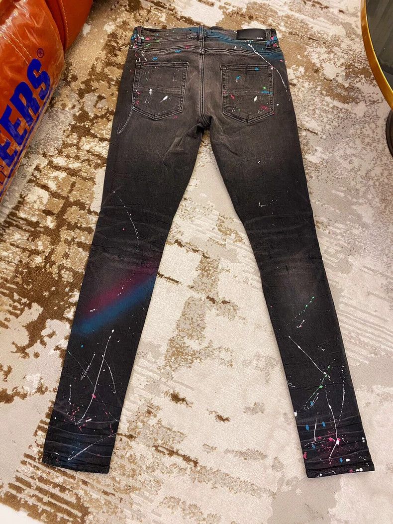 Other Amiri colorful ink splatter distressed jeans Size US 33 - 2 Thumbnail