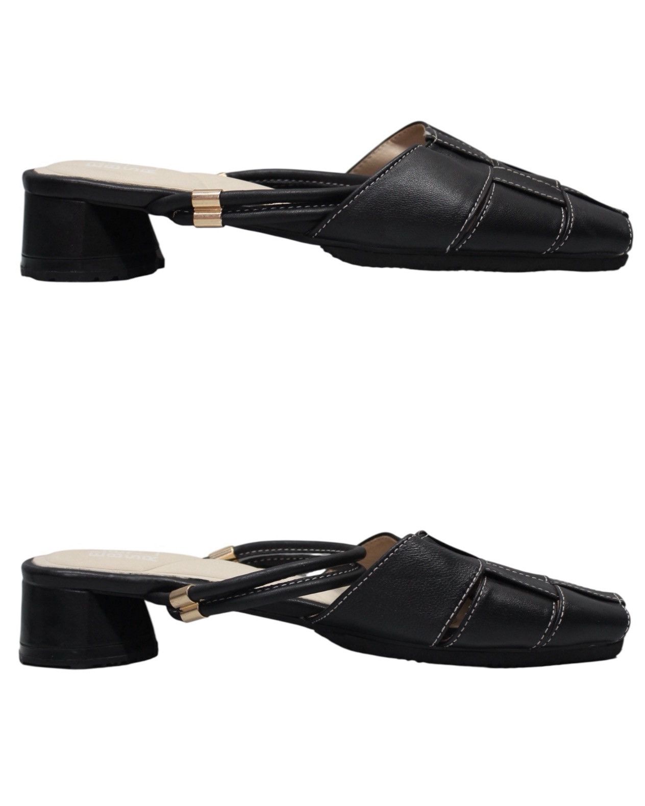 Designer × Japanese Brand ELIZABETH STUART WOVEN OPEN-TOE SLINGBACK HEELS Size US 8 / IT 38 - 3 Thumbnail