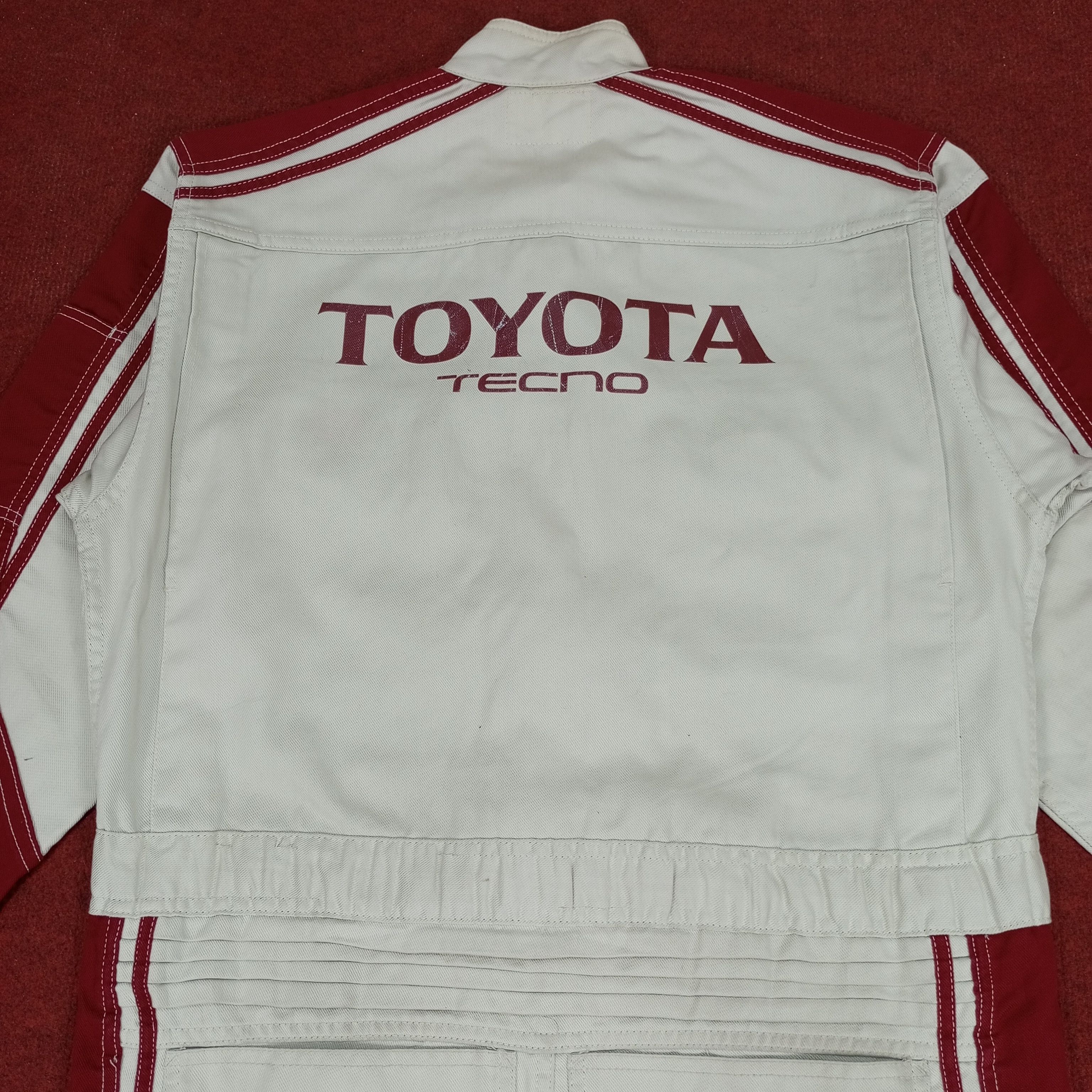 Japanese Brand × Vintage Toyota Tecno Motorsports Racing Style Coverall Jacket Size US M / EU 48-50 / 2 - 2 Thumbnail