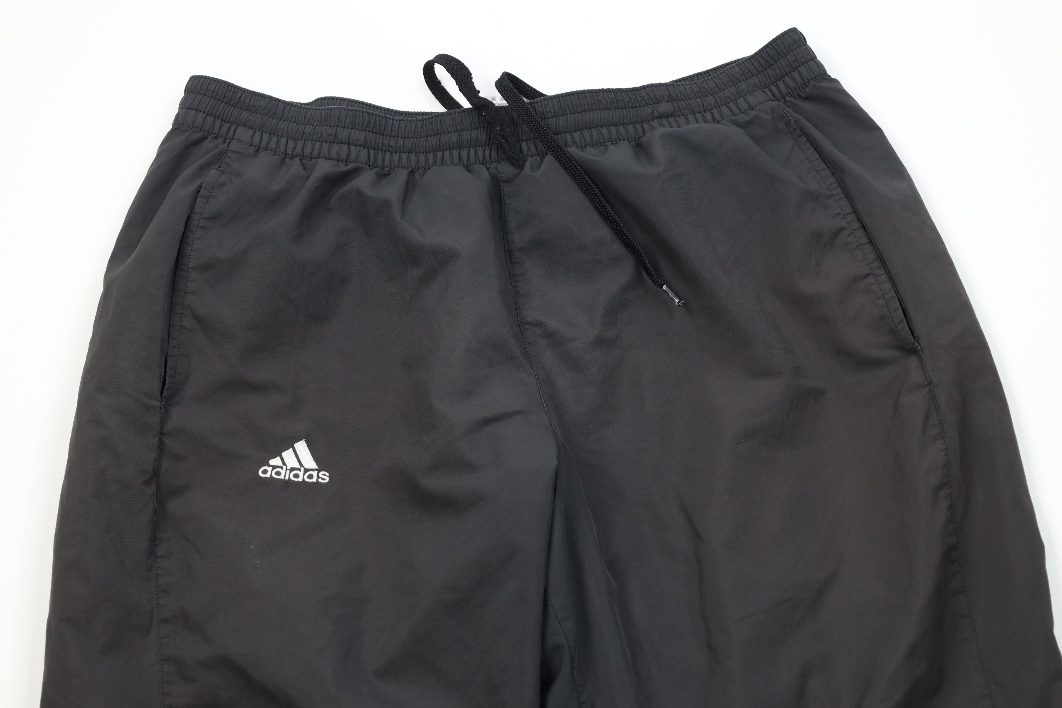 Adidas Vintage Y2K 2006 Adidas Lined Wide Leg Windbreaker Pants Size US 36 / EU 52 - 2 Thumbnail
