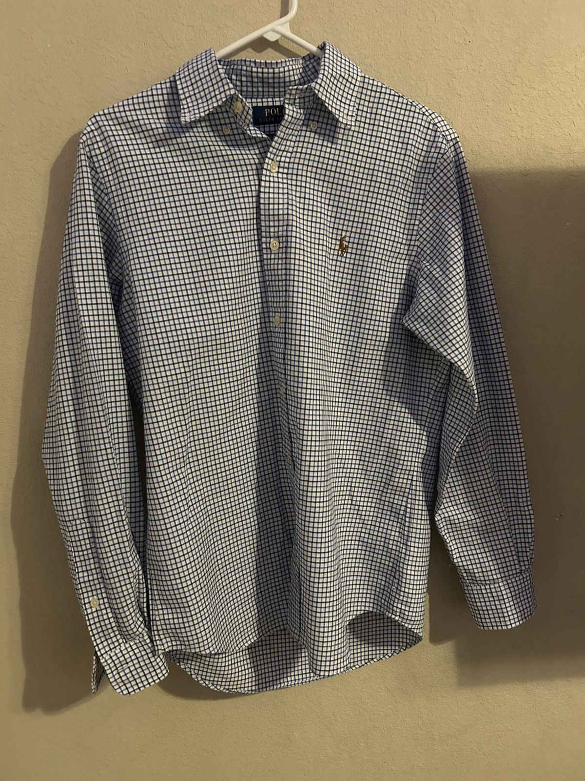 Polo Ralph Lauren Polo Ralph Lauren blue plaid long sleeve shirt (small) Size US S / EU 44-46 / 1 - 1 Thumbnail