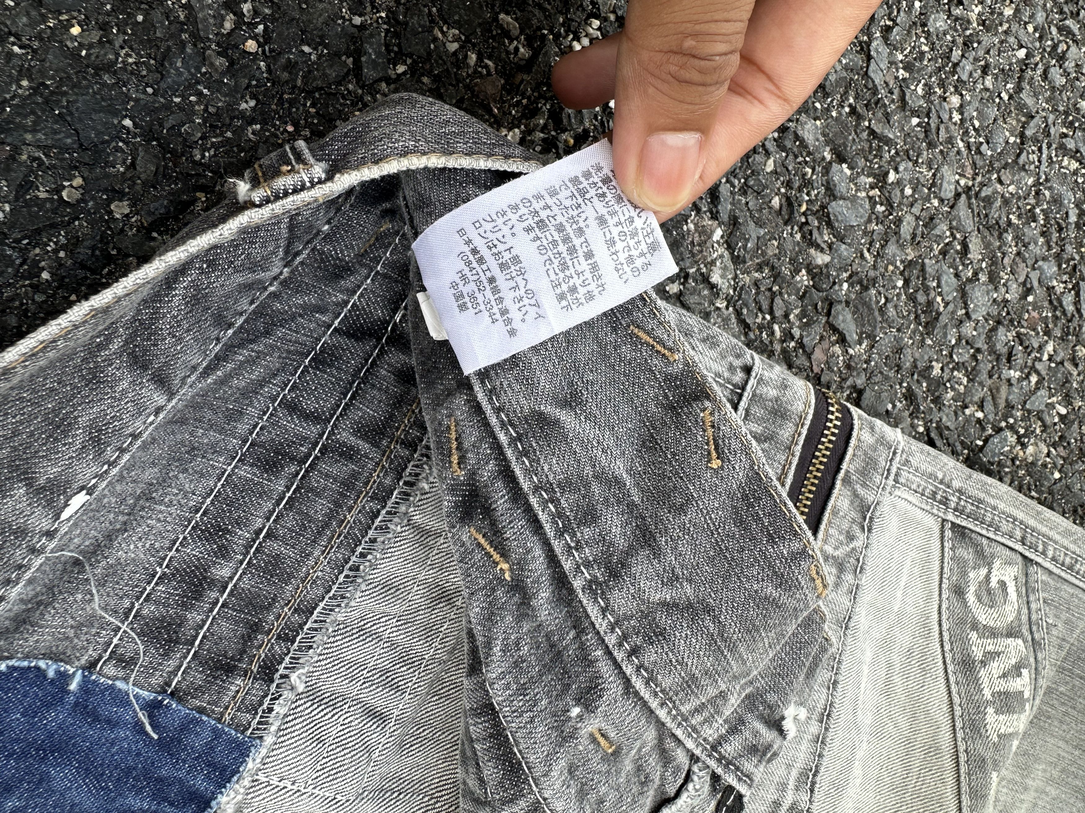 If Six Was Nine DENIM PANTS VINTAGE DOUBLE WAIST PUNK STYLE Size US 30 / EU 46 - 13 Thumbnail