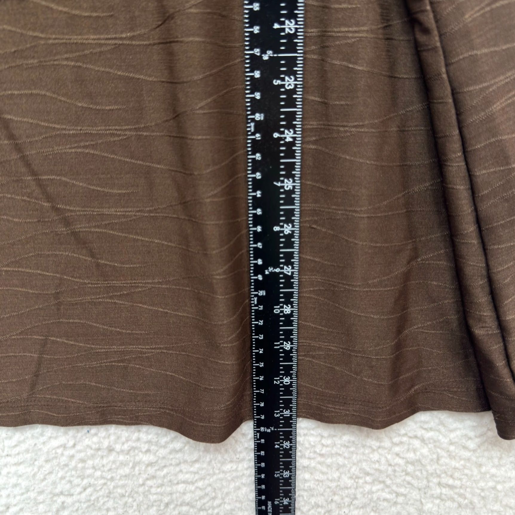 Avenue VINTAGE Avenue Plus Size Slinky Stretch Top 30W 32 Brown Boho Grunge Shirt Womens Size 4XL / US 24-26 - 5 Thumbnail