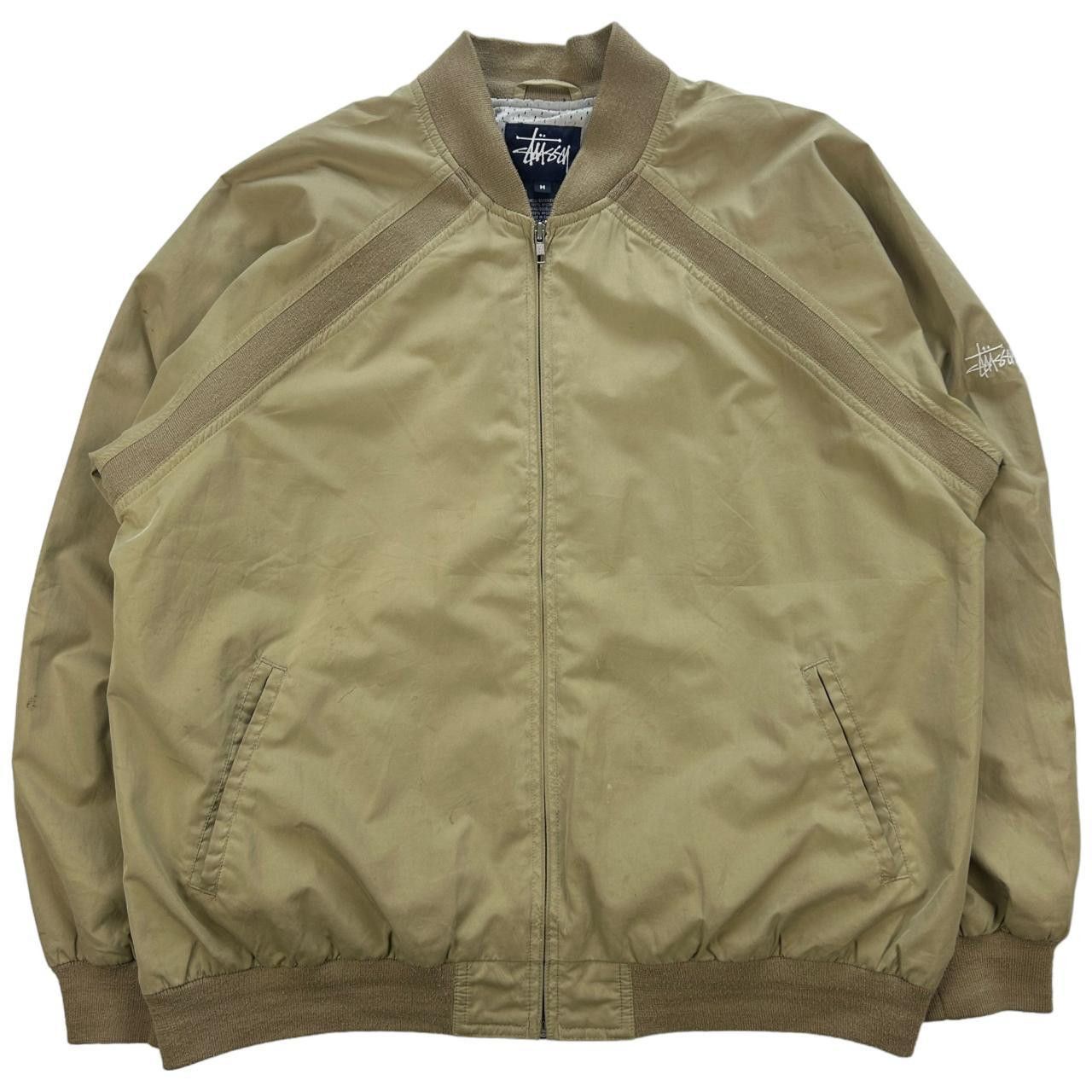 image of Vintage Stussy Bomber Jacket Size L in Tan, Men's