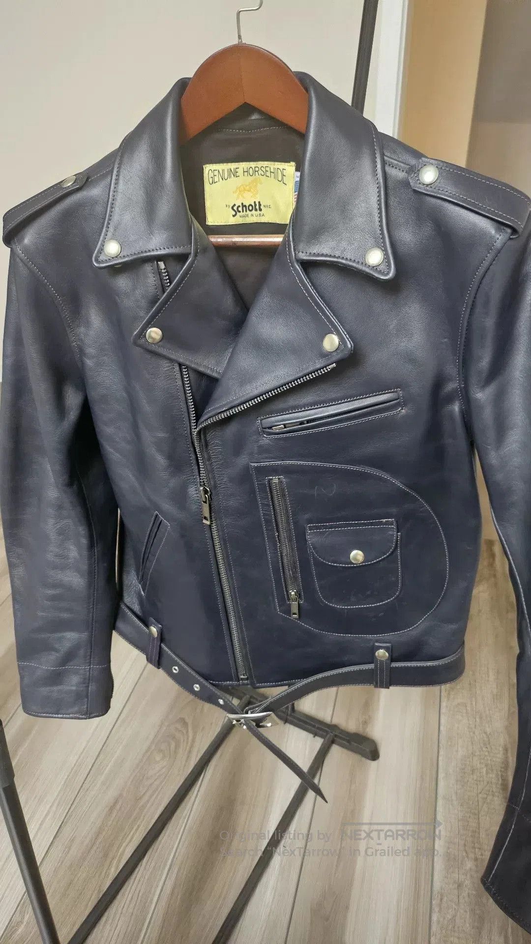 Schott Schott J24 Horsehide Leather Jacket. Size US XXS / EU 40 - 1 Thumbnail