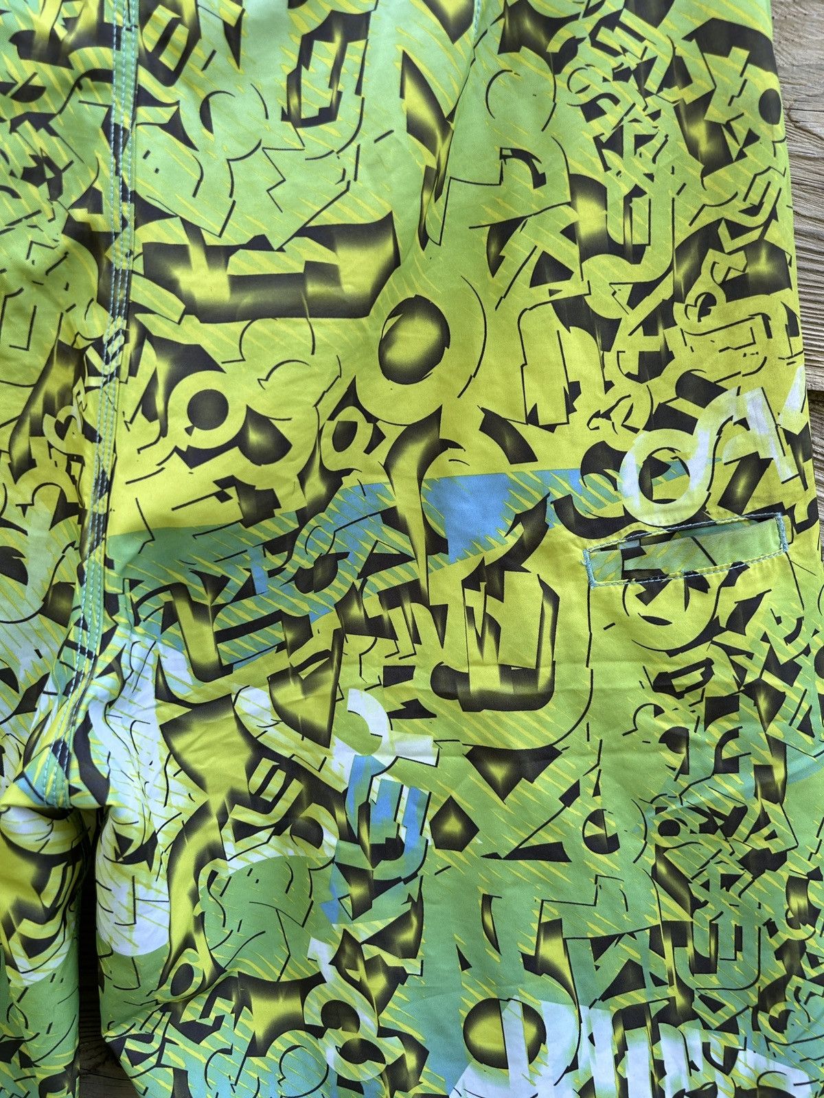 Oakley Vintage Oakley Allover AOP Crazy Design Swimming Shorts Size US 36 / EU 52 - 7 Thumbnail