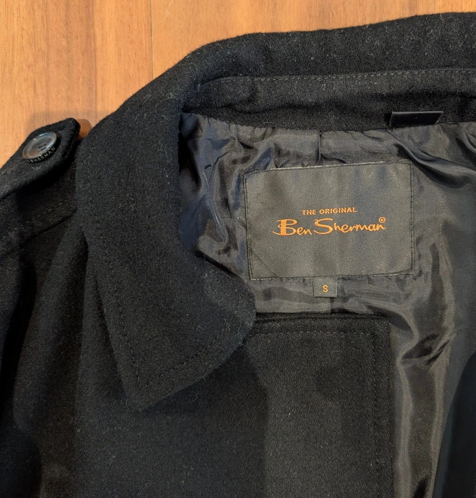 Ben Sherman BEN SHERMAN BLACK DRESS COAT - PARKA - WINTER DRESS Size US S / EU 44-46 / 1 - 8 Thumbnail