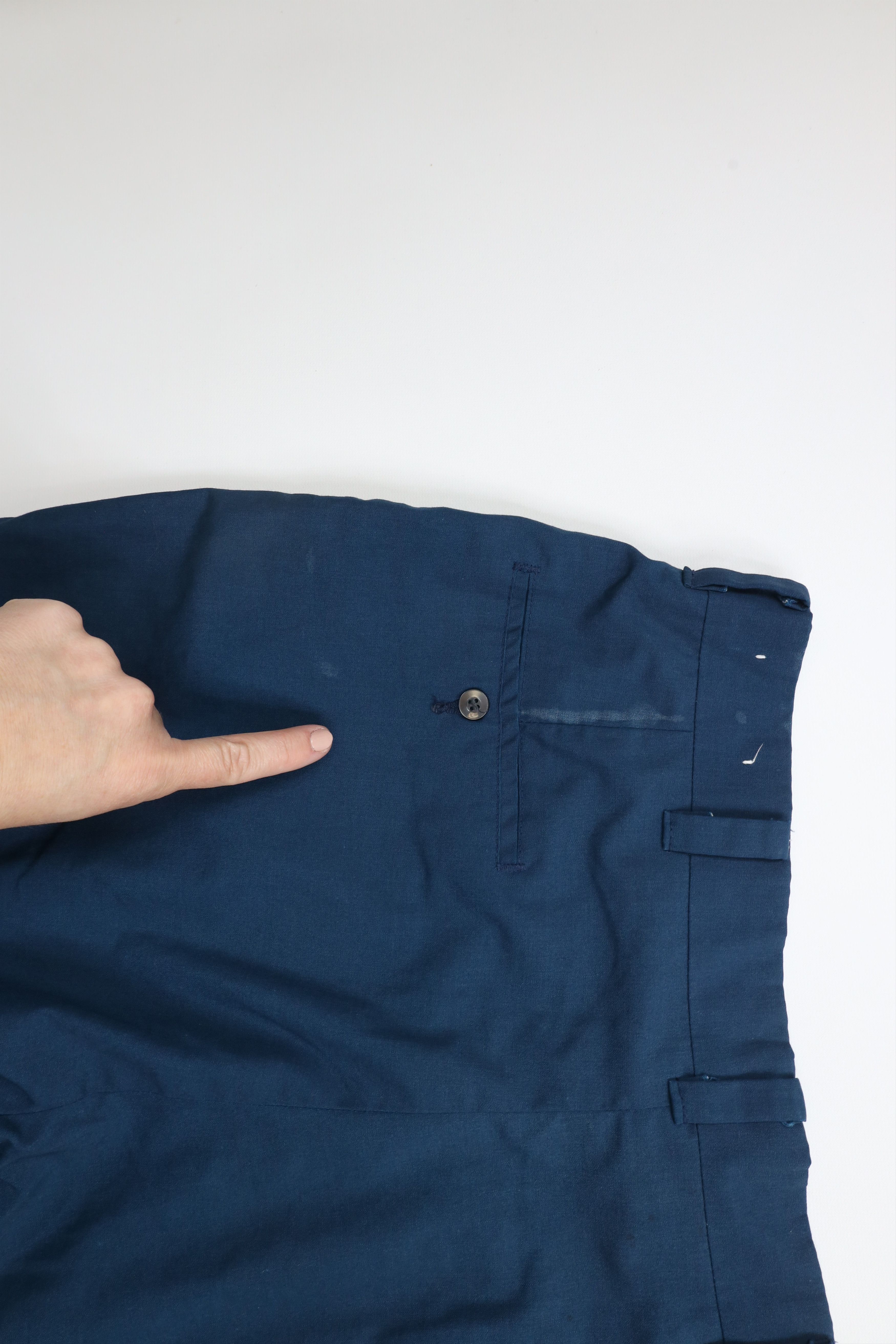 Vintage Vintage 60s 70s Streetwear Above Knee Chino Shorts Blue USA Size US 34 / EU 50 - 11 Thumbnail
