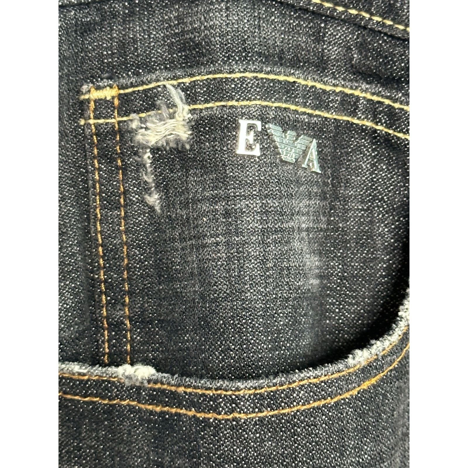 Emporio Armani Emporio Armani Johnny Slim Fit Black Jeans size 31 Size US 31 - 6 Thumbnail