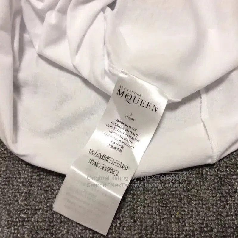 Alexander McQueen Alexander McQueen Summer White Cotton Short Sleeve T-shirt Size US M / EU 48-50 / 2 - 5 Thumbnail
