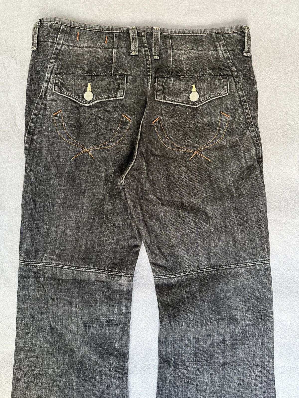 Japanese Brand FLARE Sweet Camel Jeans Size 30" / US 8 / IT 44 - 10 Thumbnail