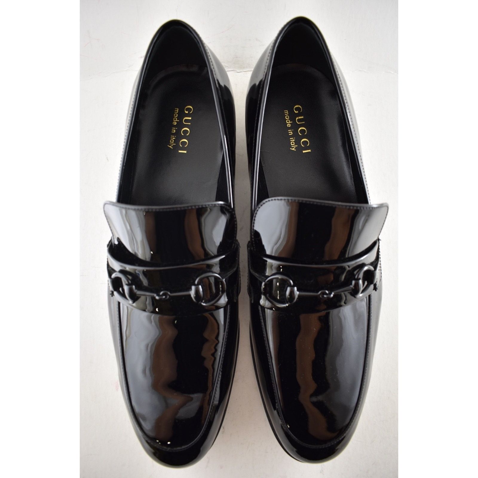 Gucci Gucci Mens Ed Black Patent Leather Horsebit Loafer US 14 Size US 14 / EU 47 - 10 Thumbnail