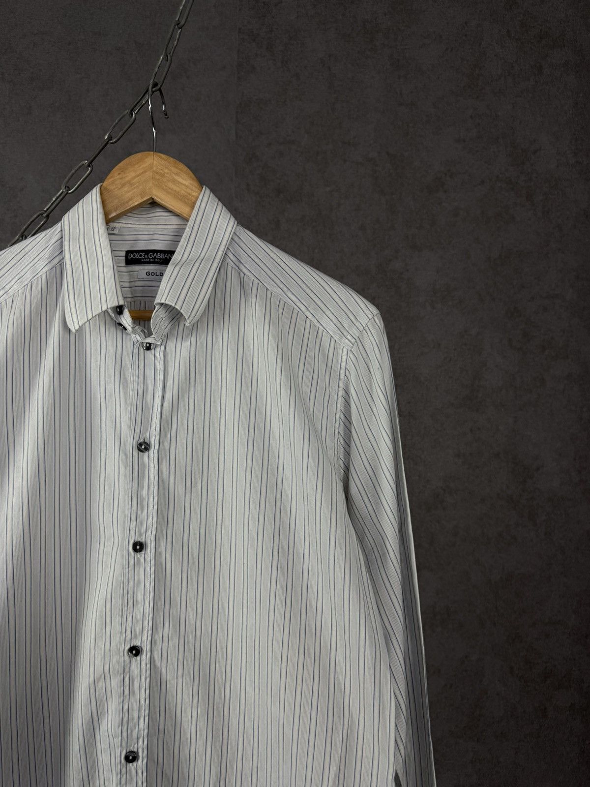 Dolce & Gabbana D&G Dolce & Gabbana luxury designer striped shirt Size US M / EU 48-50 / 2 - 2 Thumbnail