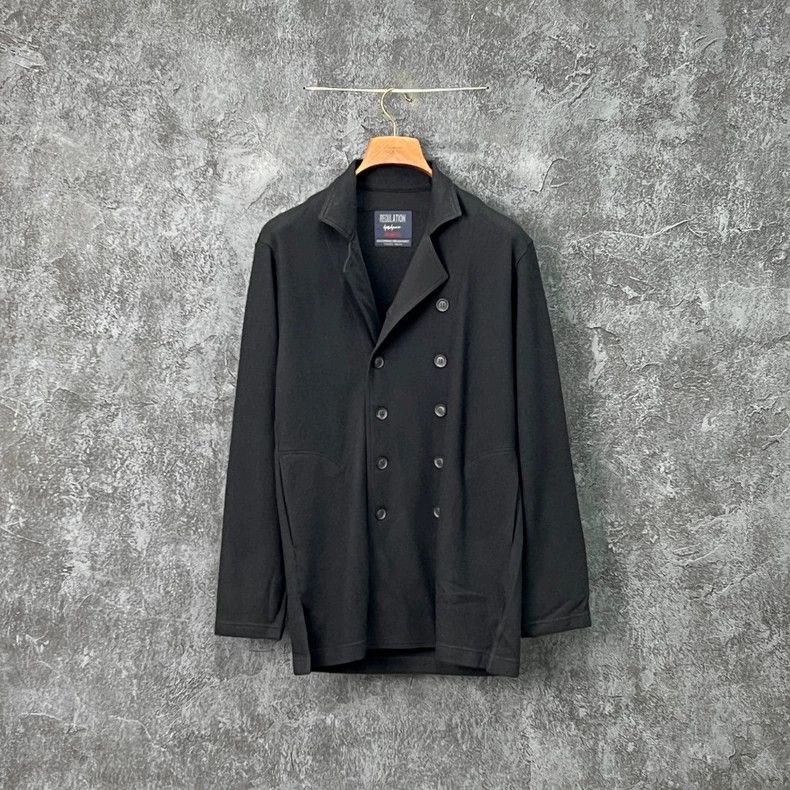 Yohji Yamamoto Yohji Yamamoto Black Button Coat Size US L / EU 52-54 / 3 - 1 Thumbnail