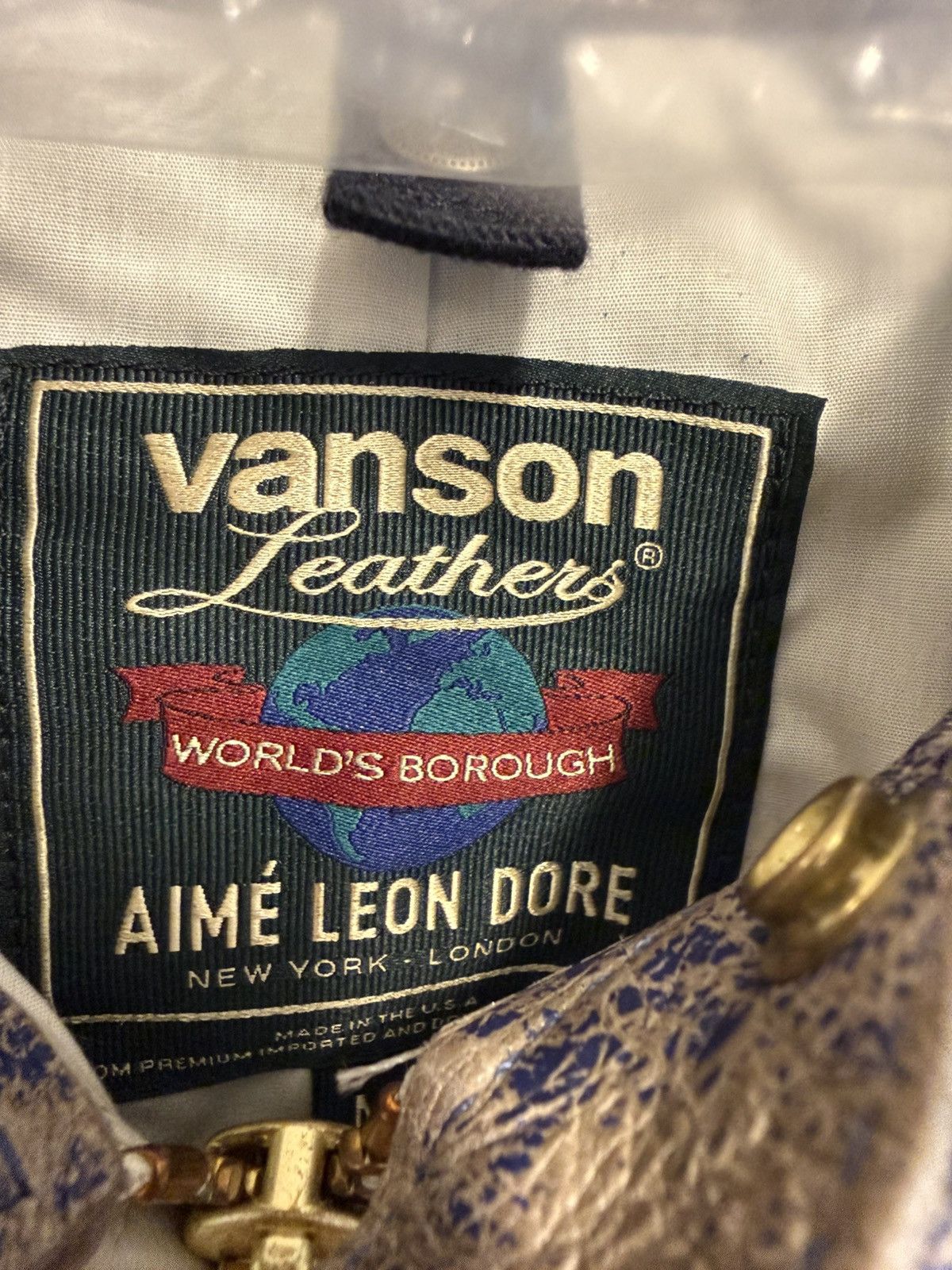 Aime Leon Dore × Vanson Leathers New ALD X Vanson Leathers Disstressed Leather Moto Jacket Size US M / EU 48-50 / 2 - 6 Thumbnail