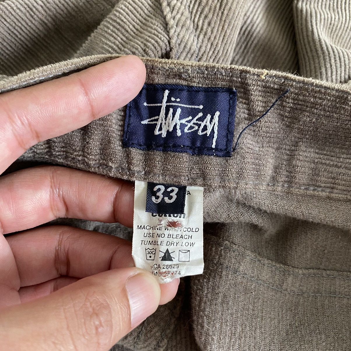 Stussy VTG 90’s Stussy Faded Brown Baggy Corduroy Jeans Size US 33 - 18 Thumbnail