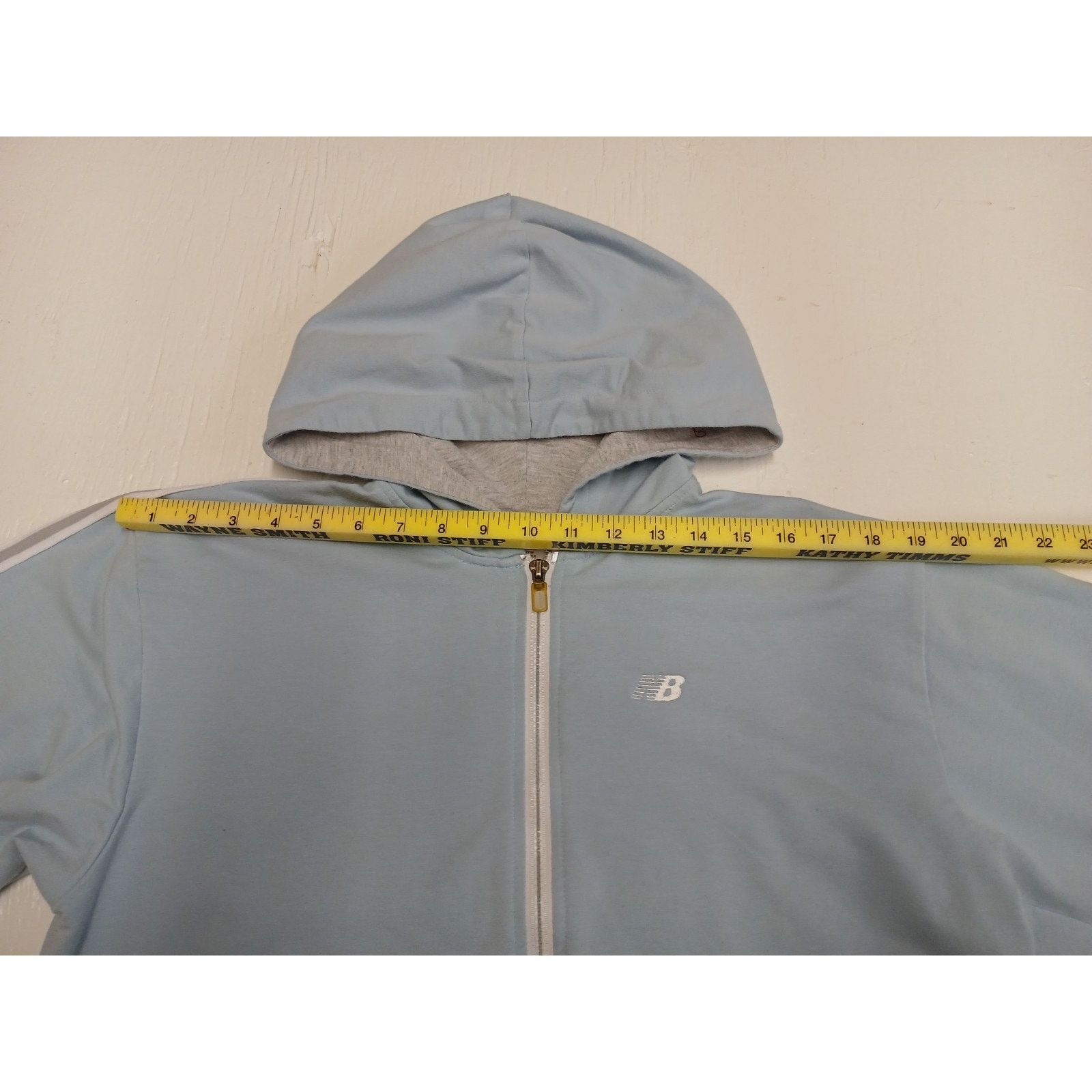 New Balance New Balance (XL) Blue Zip Down Soft Hoodie Jacket Size XL / US 12-14 / IT 48-50 - 4 Thumbnail