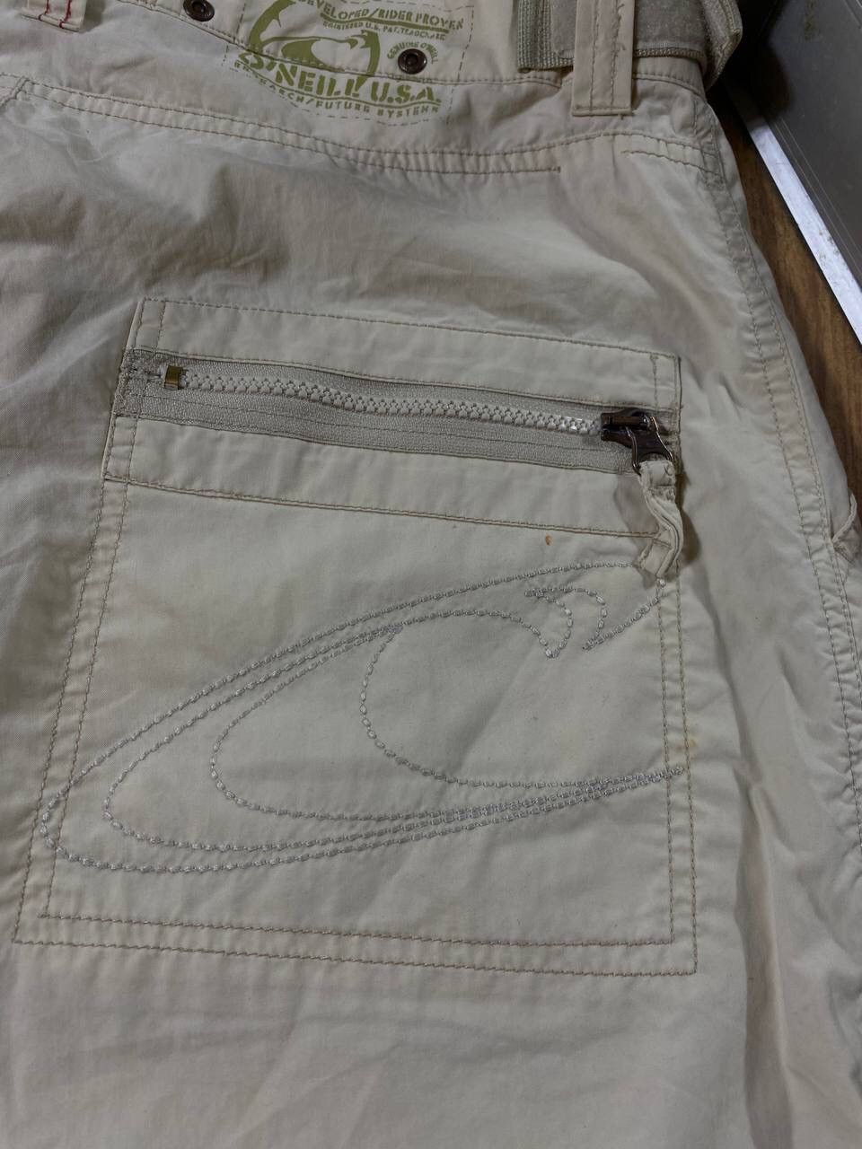 O'Neill × Vintage Crazy Y2K Oneill cargo Faded Baggy Skater Shorts Size US 32 / EU 48 - 18 Thumbnail