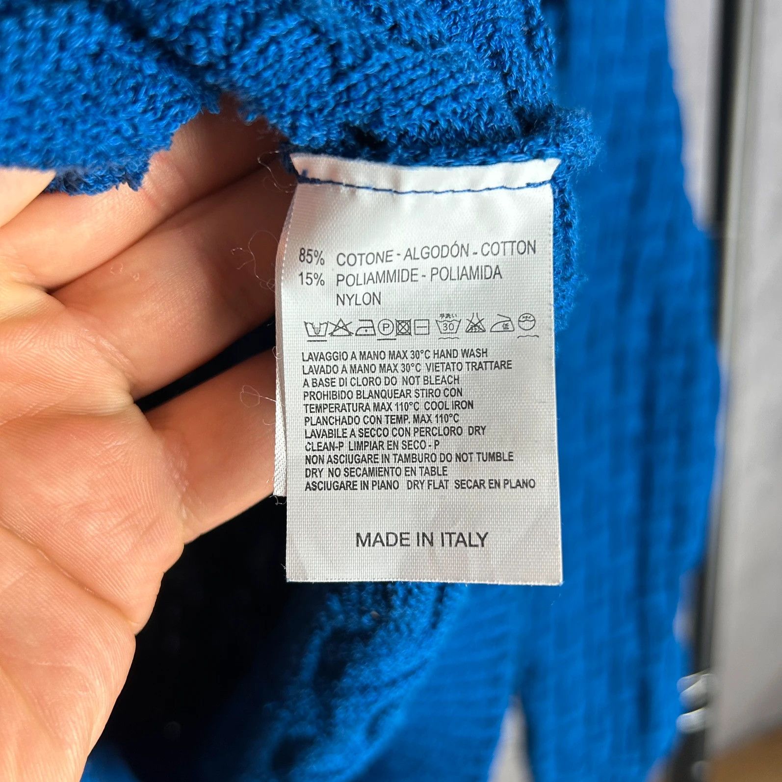 Designer Sør by Andrea Fenzi blue knitwearmonogram all over Size US L / EU 52-54 / 3 - 6 Thumbnail