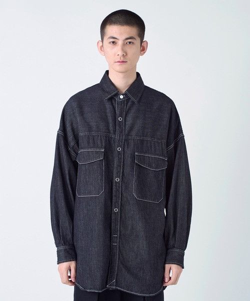 Visvim Public Tokyo SHIOTA denim shirt.Like Sacai or Neighborhood Size US S / EU 44-46 / 1 - 1 Thumbnail