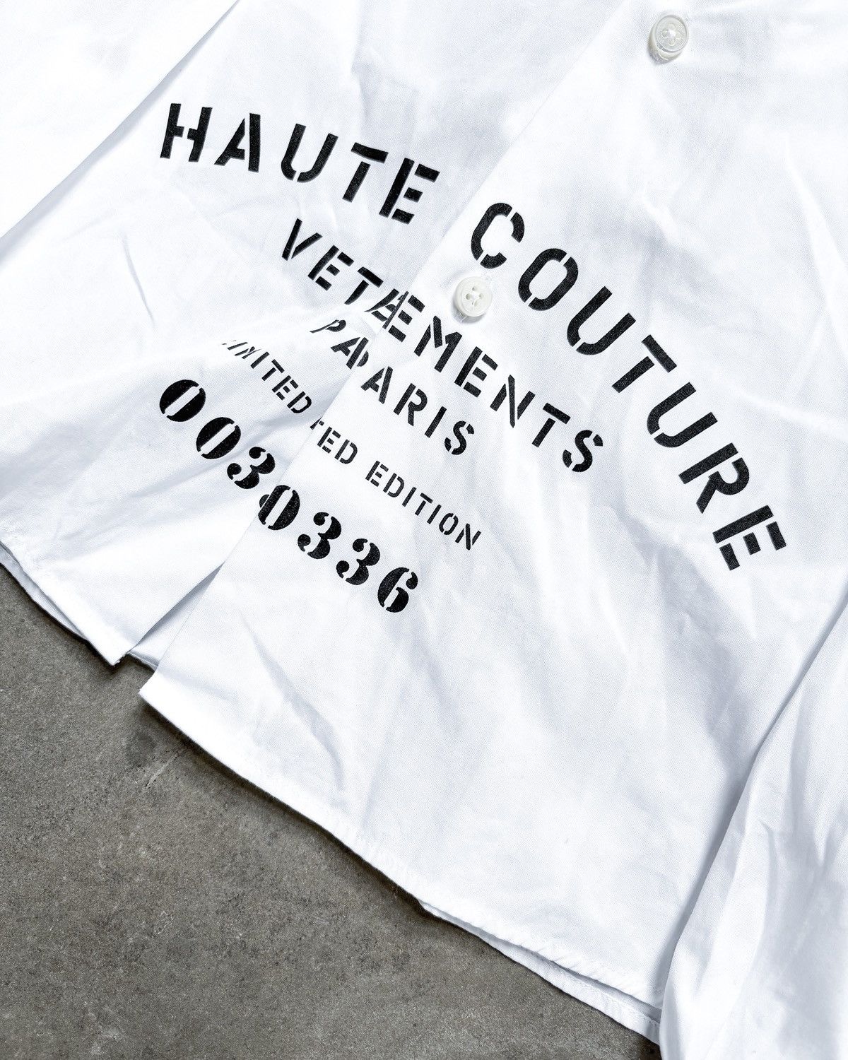 Vetements Vetements Haute Couture Cropped Shirt Size US M / EU 48-50 / 2 - 3 Thumbnail