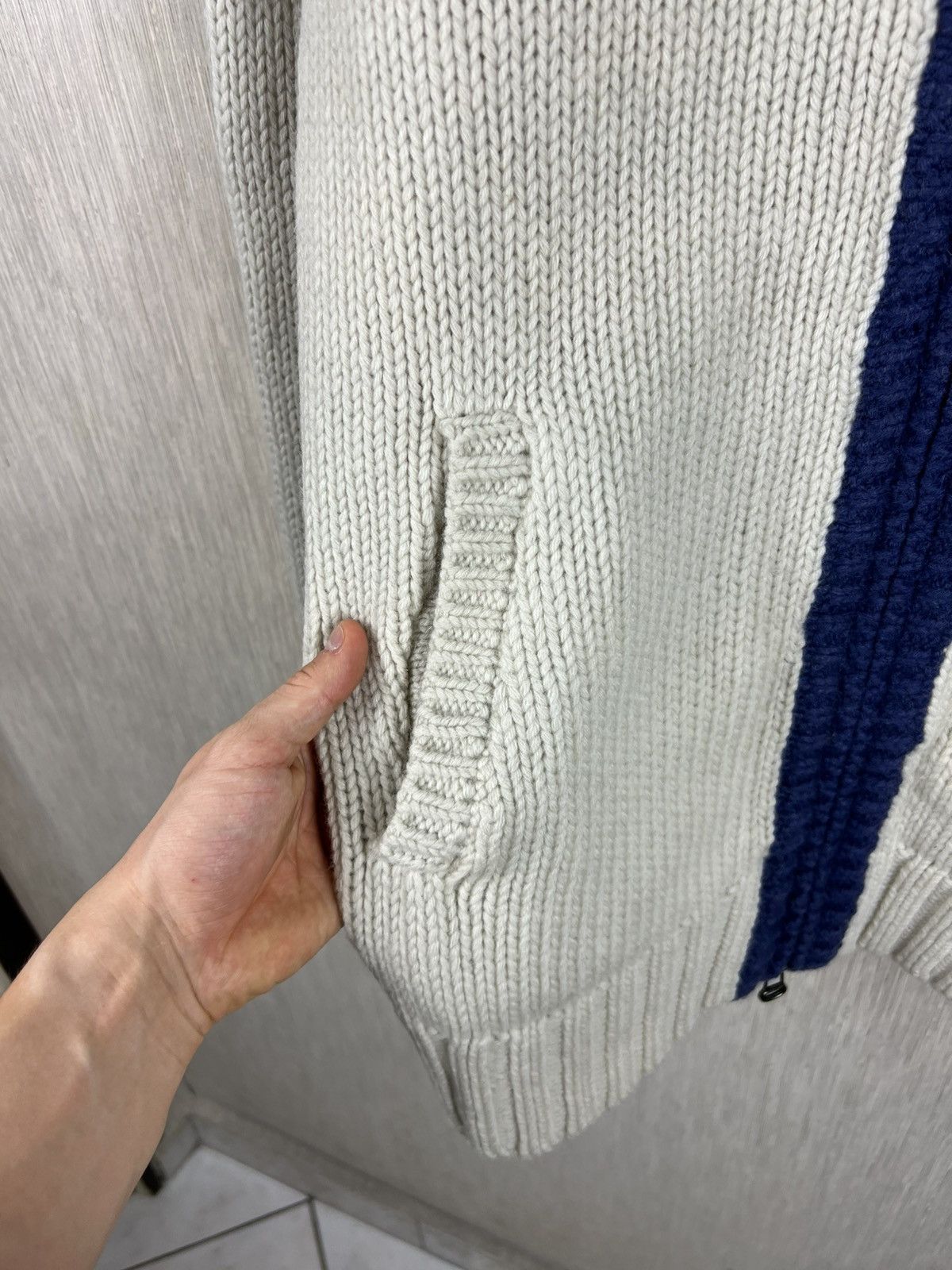 Tommy Hilfiger Vintage Tommy Hilfiger heavy knit zip wool hoodie cardigan Size US XL / EU 56 / 4 - 11 Thumbnail