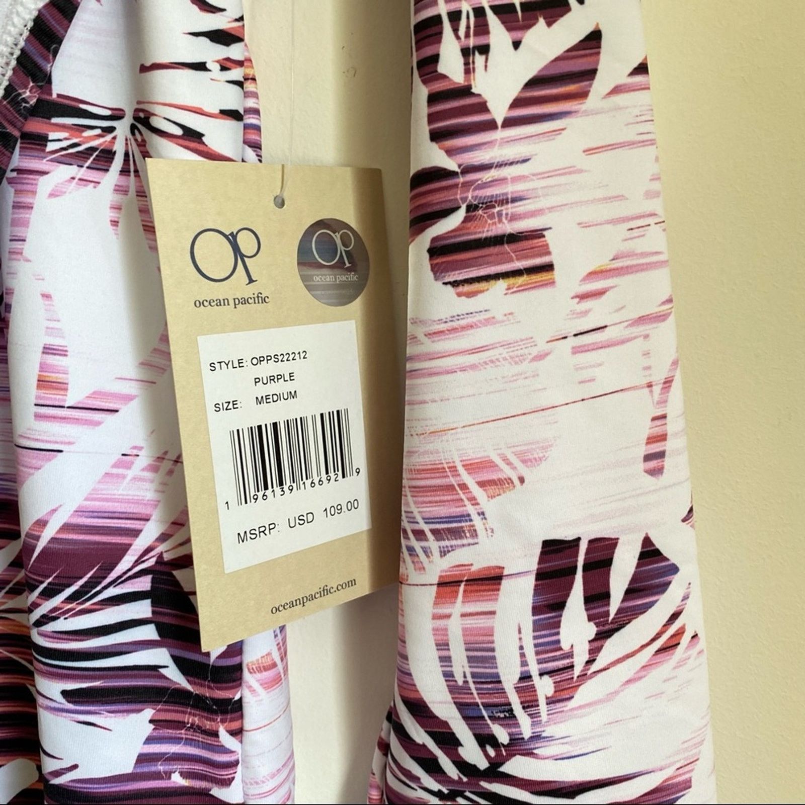 Ocean Pacific NEW OP Hawaiian Full Cover Bathing Suit Size M / US 6-8 / IT 42-44 - 5 Thumbnail