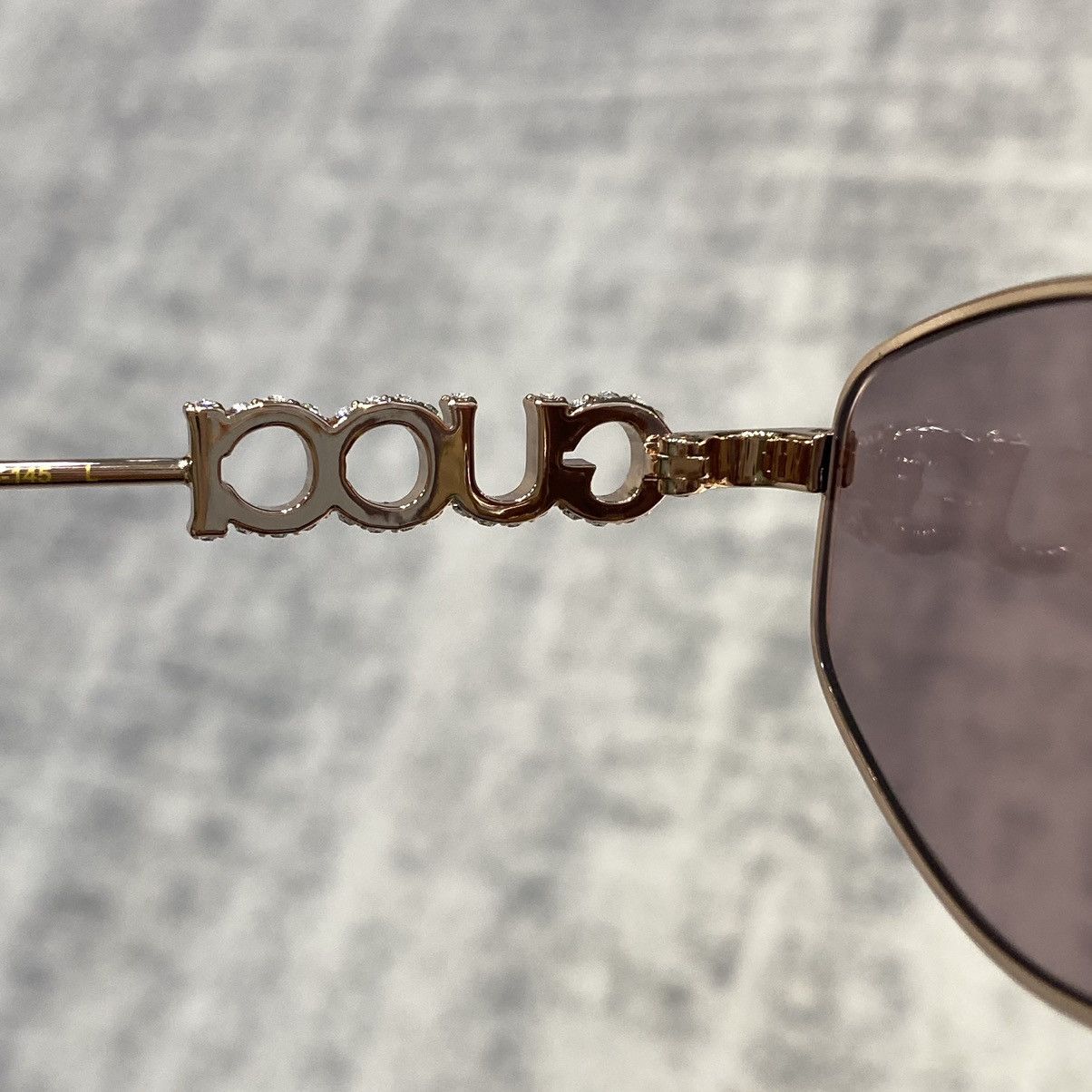 Gucci GUCCI GG1802S 003 GOLD VIOLET Size ONE SIZE - 12 Thumbnail
