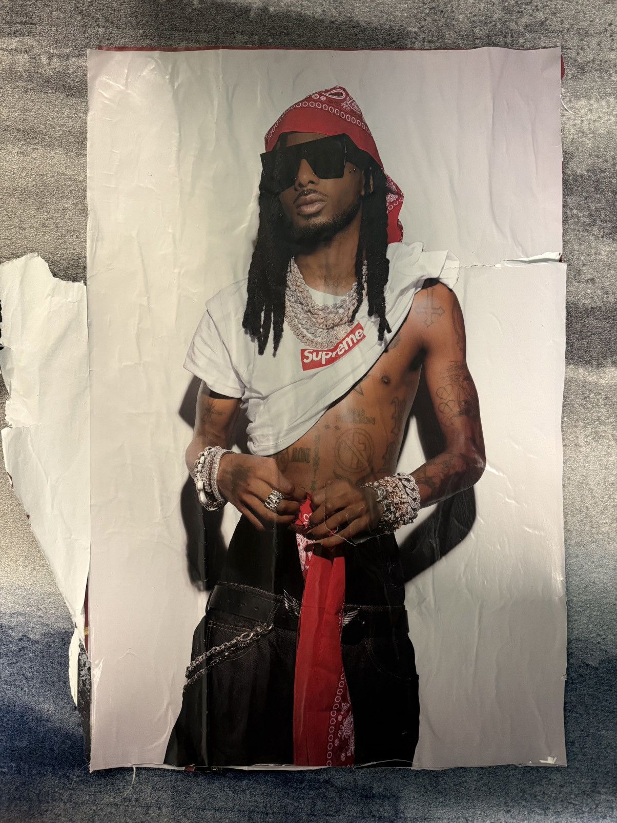 Supreme Playboi Carti Supreme Poster 2025 (Original) Rare Collectors Size ONE SIZE - 12 Thumbnail