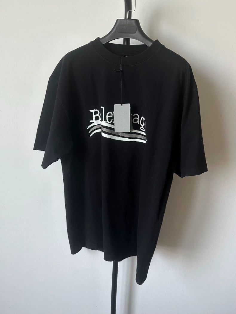 Balenciaga Monogrammed sport crewneck pullover short sleev