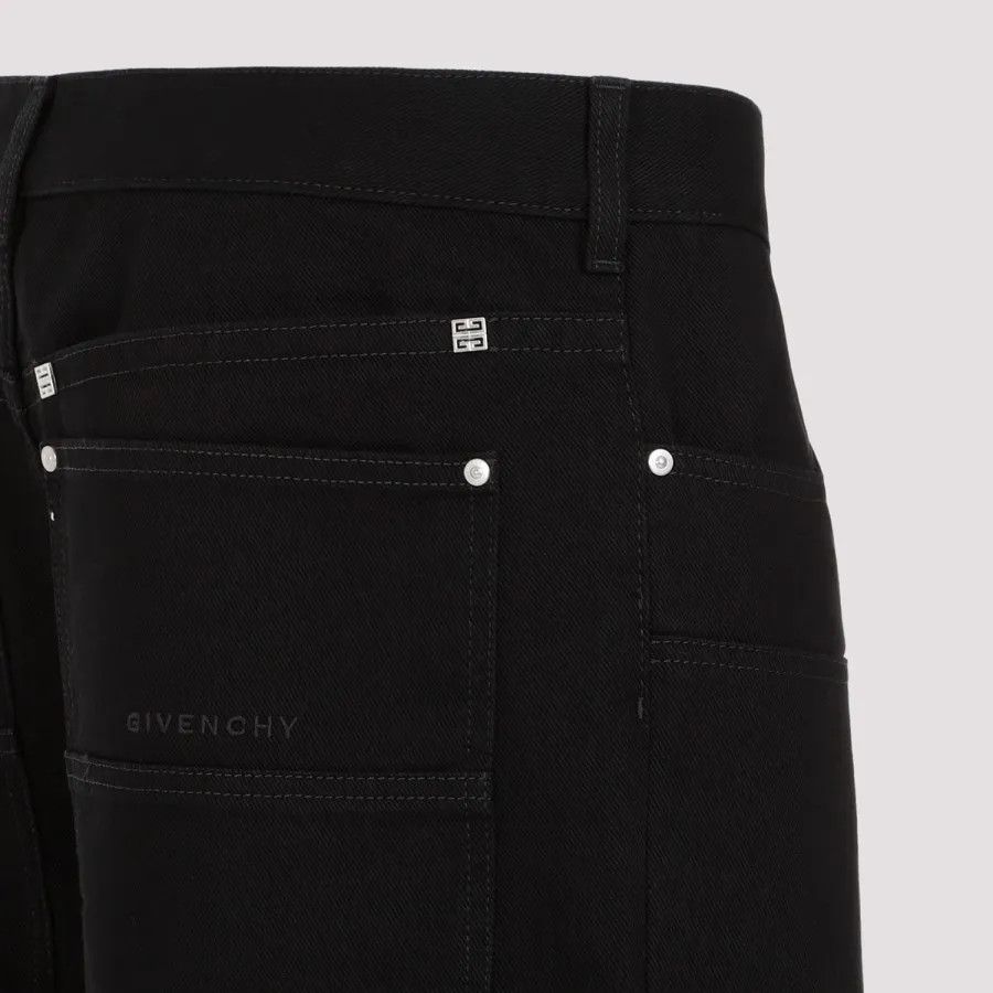 Givenchy o1w1db10525 Studded Carpenter in Black Size US 30 / EU 46 - 4 Thumbnail