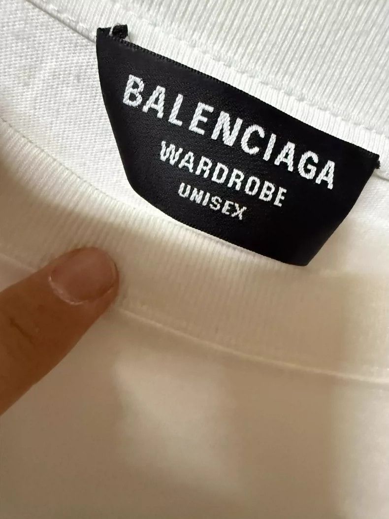 Balenciaga Balenciaga Boomerang embroidered logo short sleeve 2505-Nex Size US M / EU 48-50 / 2 - 3 Thumbnail