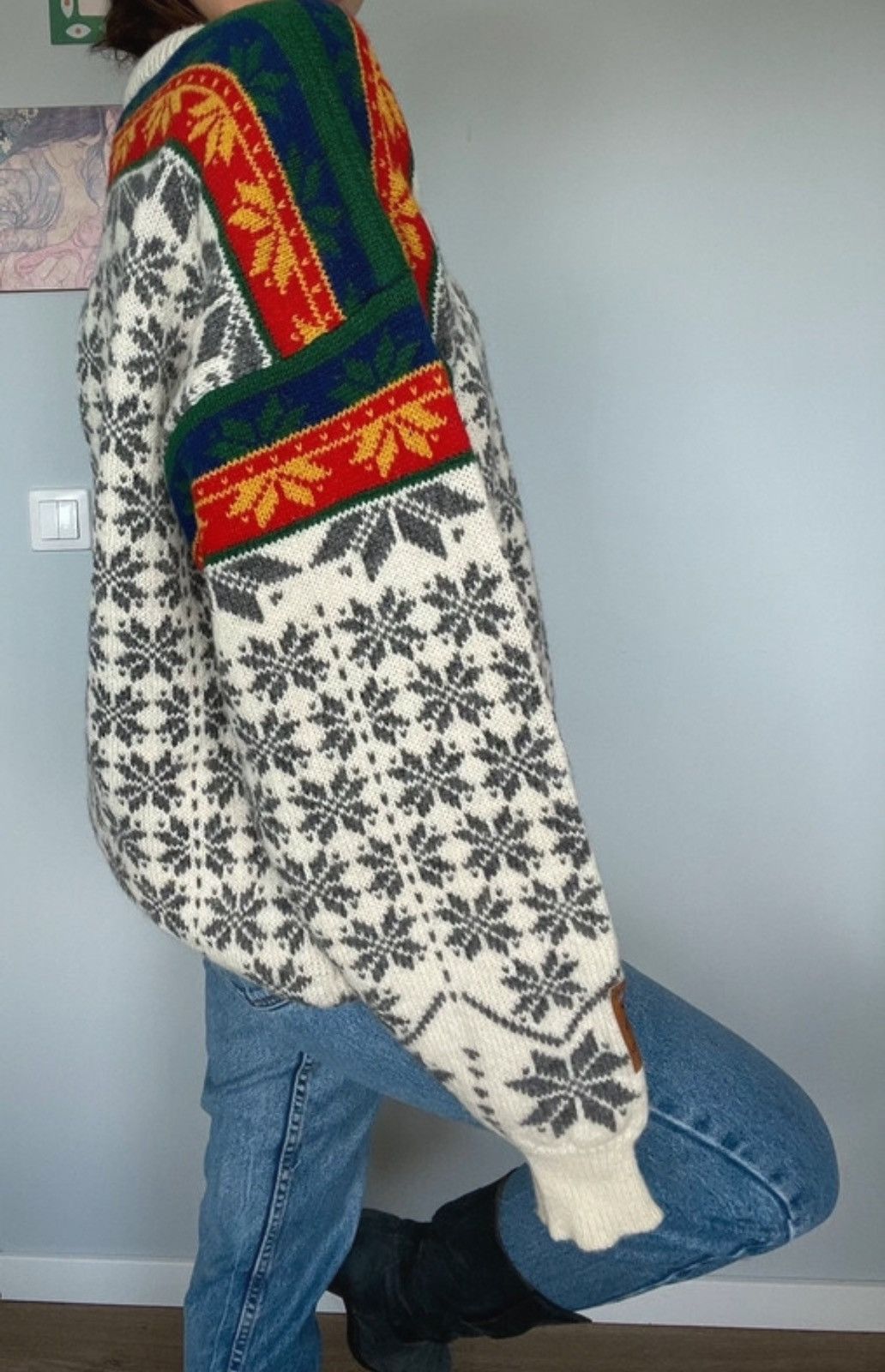 Vintage Vintage Wool Sweater Scandinavian VM Pa Ski Trondheim 97 Size US XL / EU 56 / 4 - 2 Thumbnail